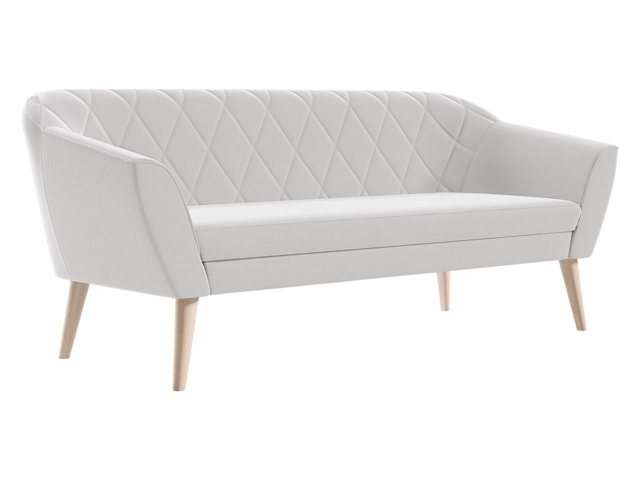 MIRJAN24 Sofa Gloria III, Füße aus Buchenholz, 3-Sitzer Manila 13