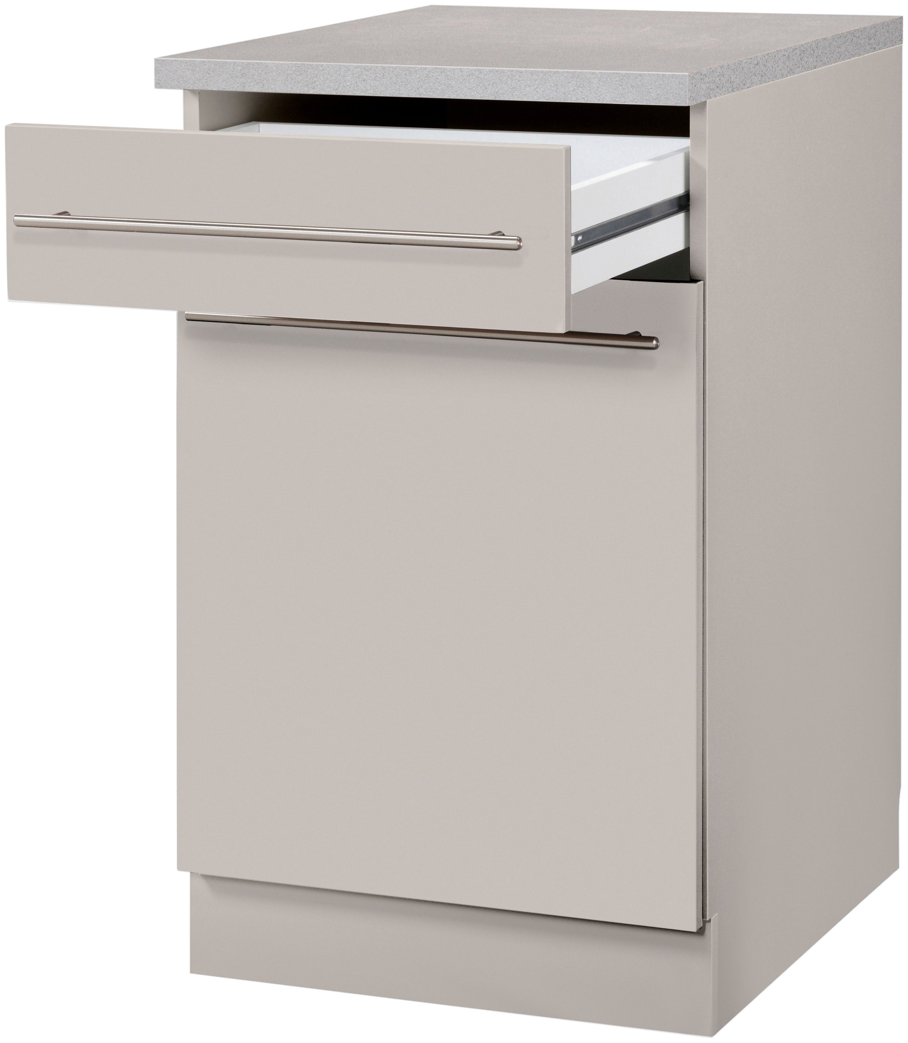 wiho Küchen Unterschrank Chicago 60 cm breit, 1 Schubkasten und 1 Tür
