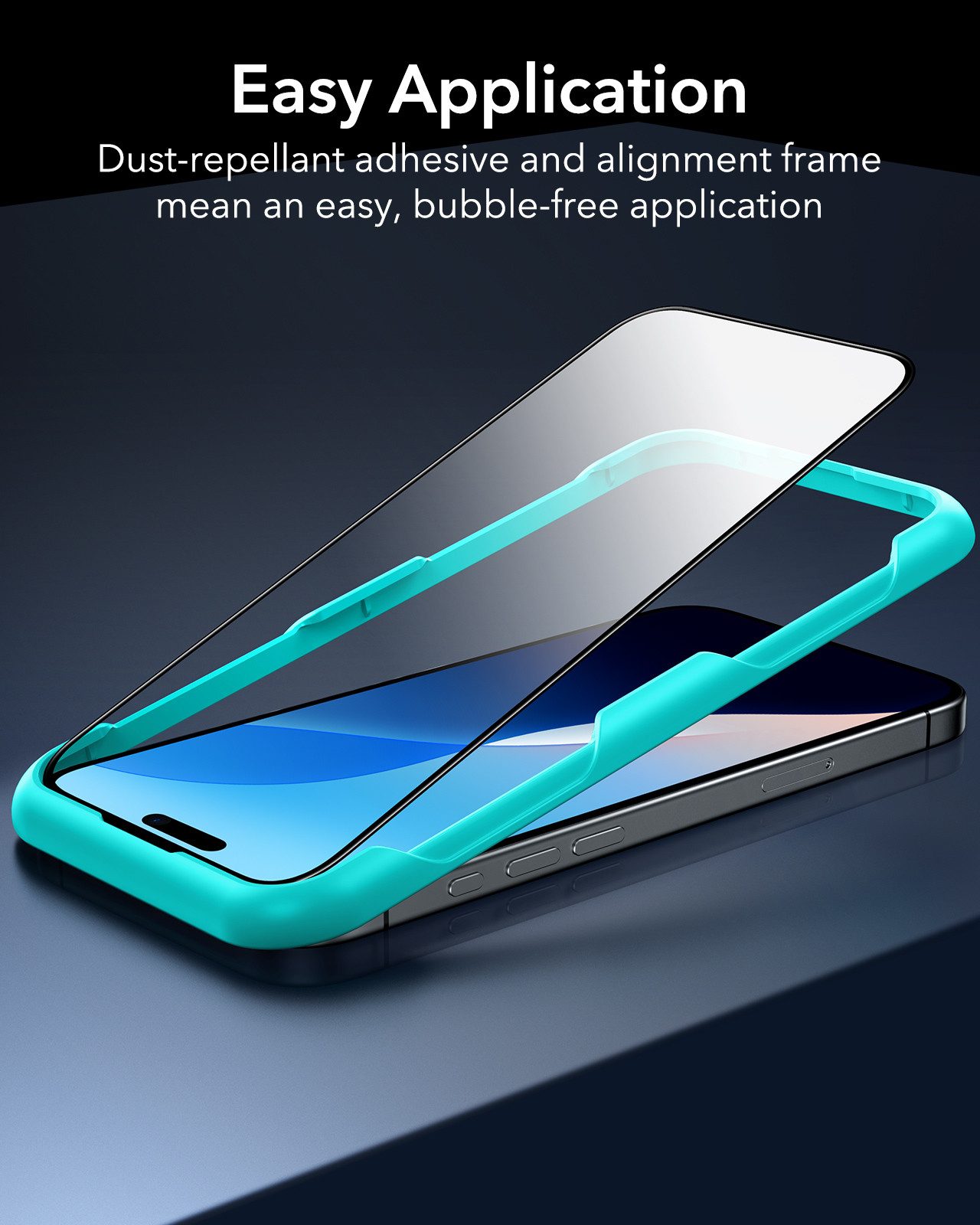 ESR Displayschutzglas Tempered-Glass Displayschutz für iPhone 16, iPhone 15, Starke Kratzfestigkeit, HD-Klarheit