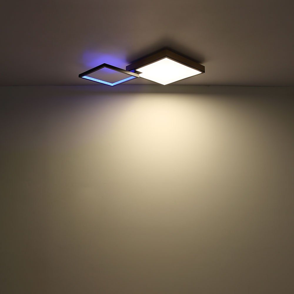 Deckenleuchte Wohnzimmer Farbwechsler RGB Globo Fernbedienung LED Dimmbar LED Deckenleuchte,