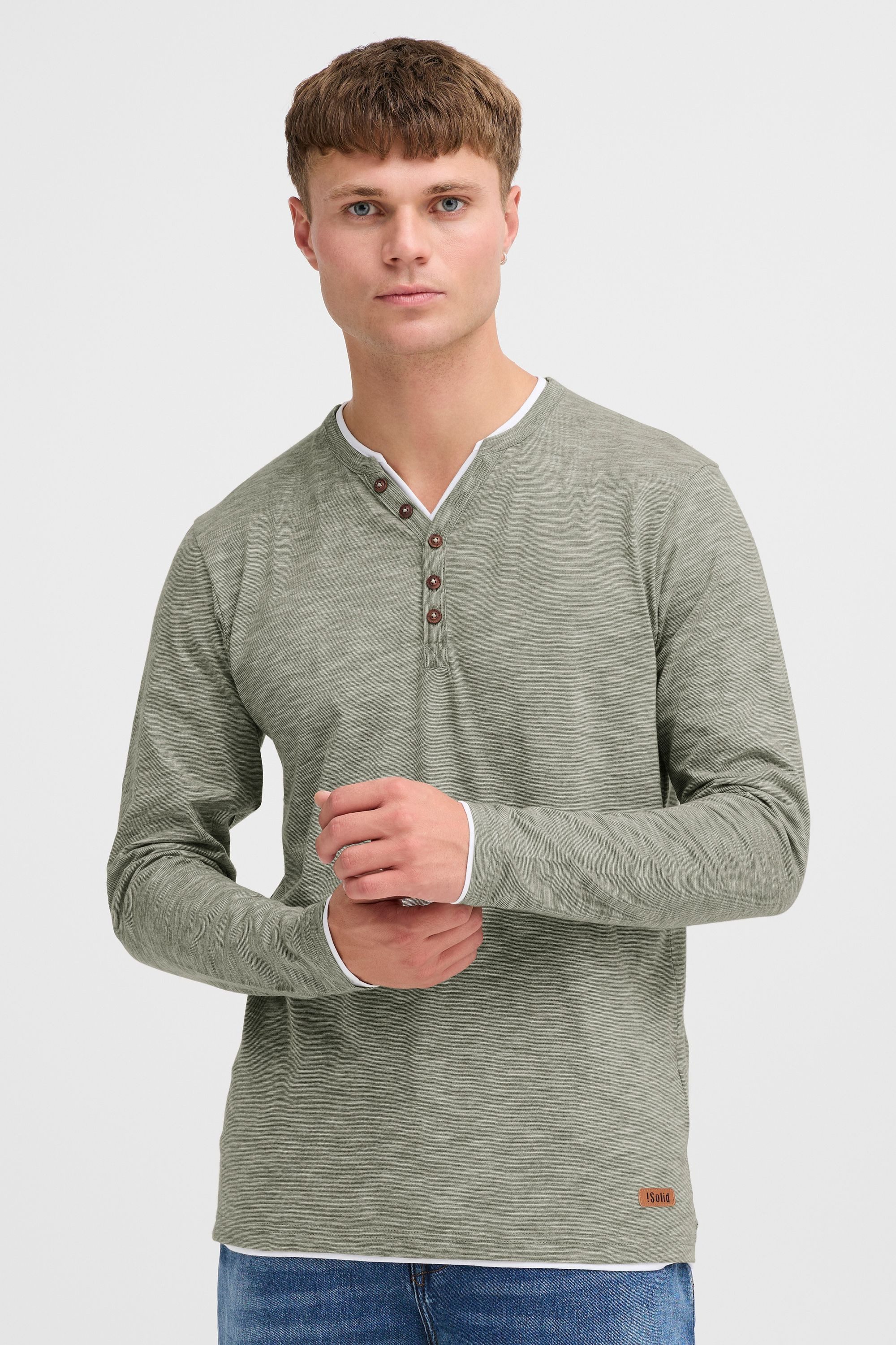 !Solid Longsleeve SDBelagos Langarmshirt im Double-Layer günstig online kaufen