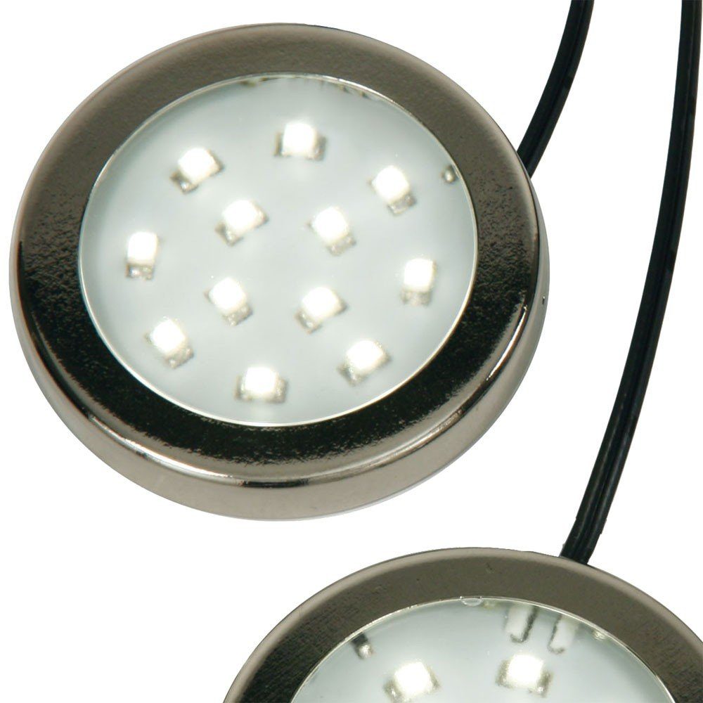 Downlight LED Einbaustrahler, Lampe Set LED Warmweiß, 3er verbaut, fest etc-shop Leuchte Beleuchtung LED-Leuchtmittel Einbaustrahler