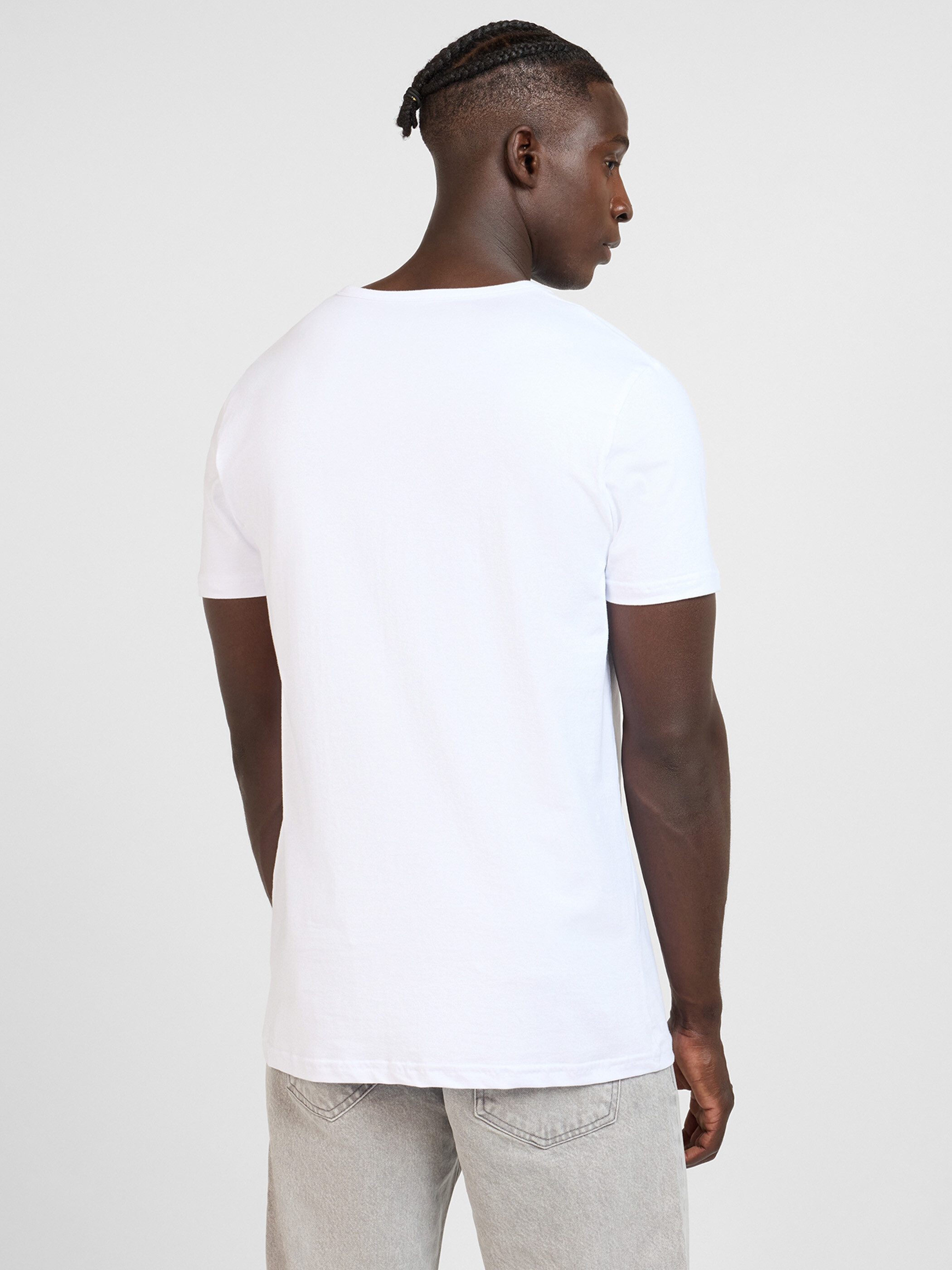 Yazubi T-Shirt Set Herren Basic Regular Fit 5er-Pack (Packung, 5-tlg., 5er-Pack) Baumwolle mit Stretch, Rundhals, Kurzarm, Unterziehshirt, weich