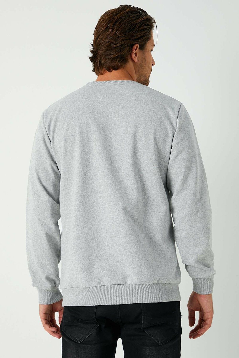 COMEOR Sweatshirt Herren Pullover bequeme Sweater (1-tlg) aus Baumwollmischung – Bild 5 von 5