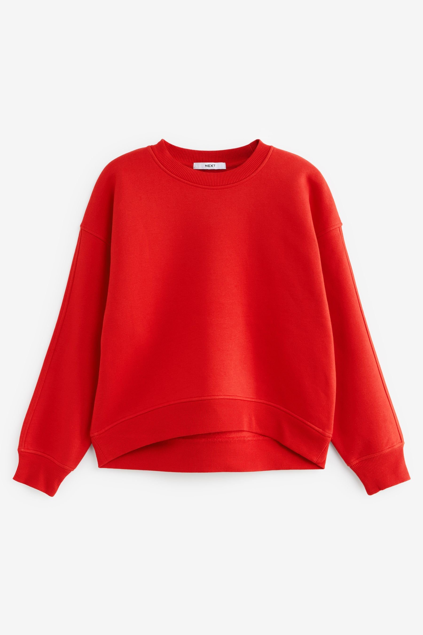 Next Sweatshirt Moderner Rundhalspullover (1-tlg) Red