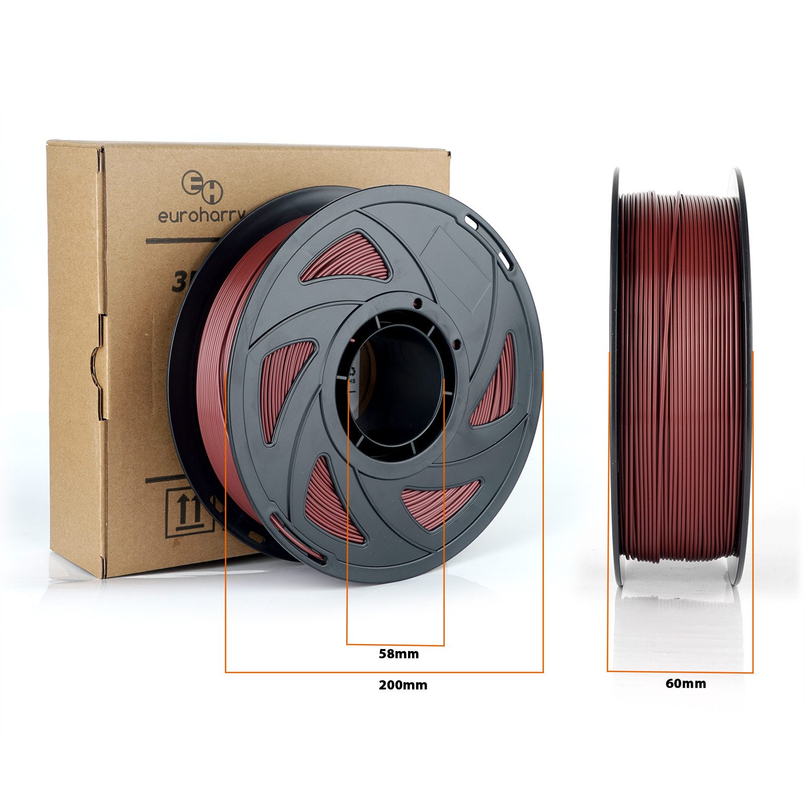 euroharry Filament 3D Drucker Filament PLA 1,75mm 1KG verschiedene Farbe – Bild 4 von 4
