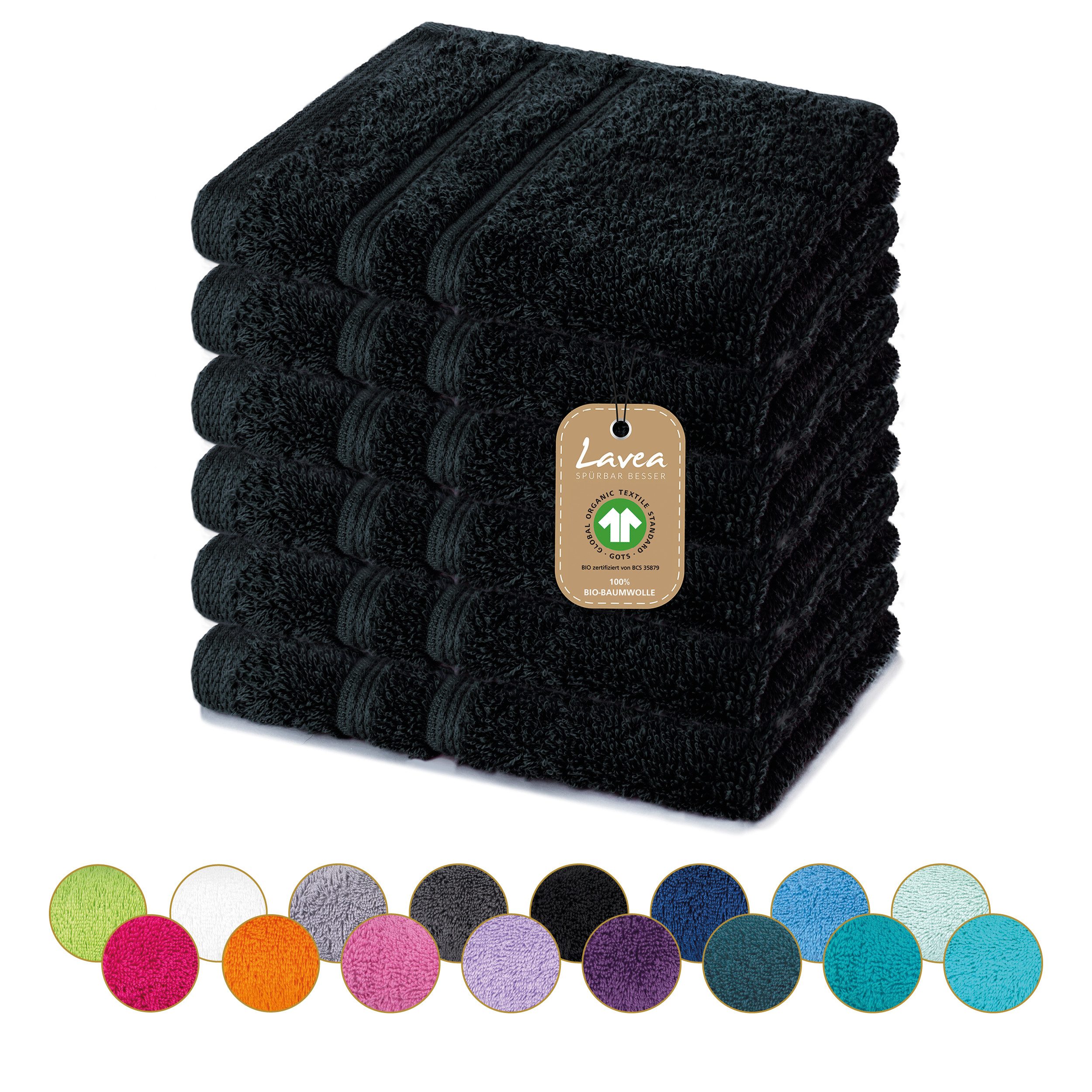 Lavea Seiftuch Bali Seiftücher, Waschlappen Frottee 30x30 cm, Weiches Bio-B günstig online kaufen