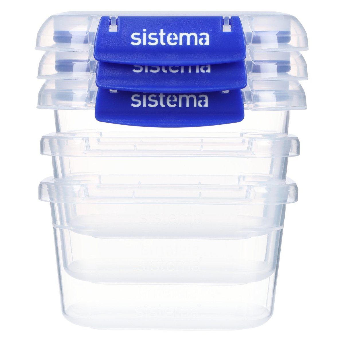 sistema Frischhaltedose Vorratsdose Klip it+ 0.4 l 3er-Set, Kunststoff (lebensmittelsicher), Gummidichtung