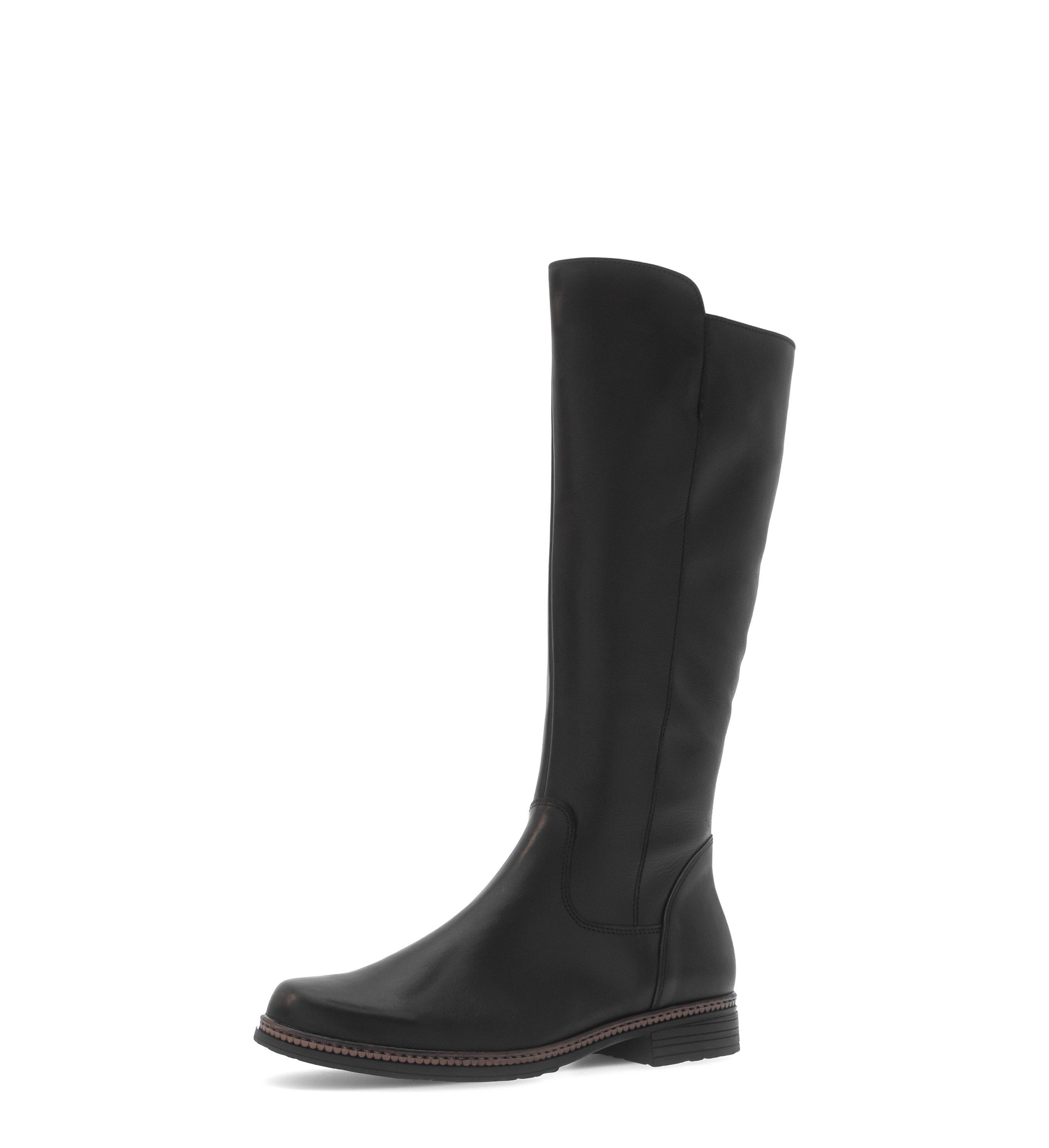 Gabor Stiefel Blockabsatz, Langschaftstiefel mit Wechselfußbett