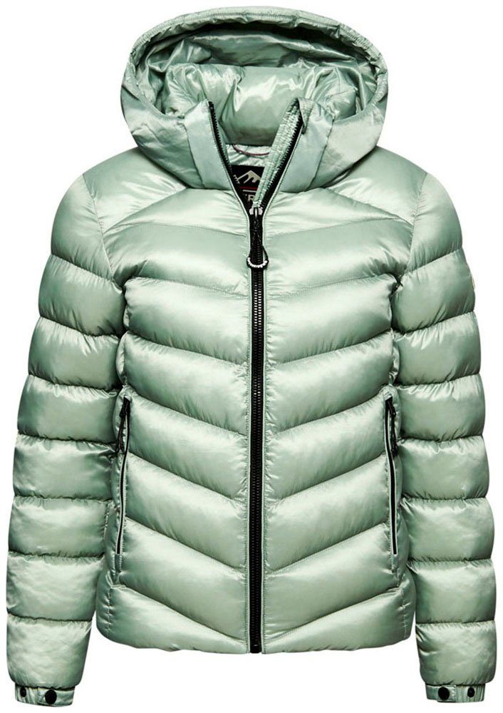 Superdry Steppjacke Light JACKET HOODED Green FUJI PADDED Jade