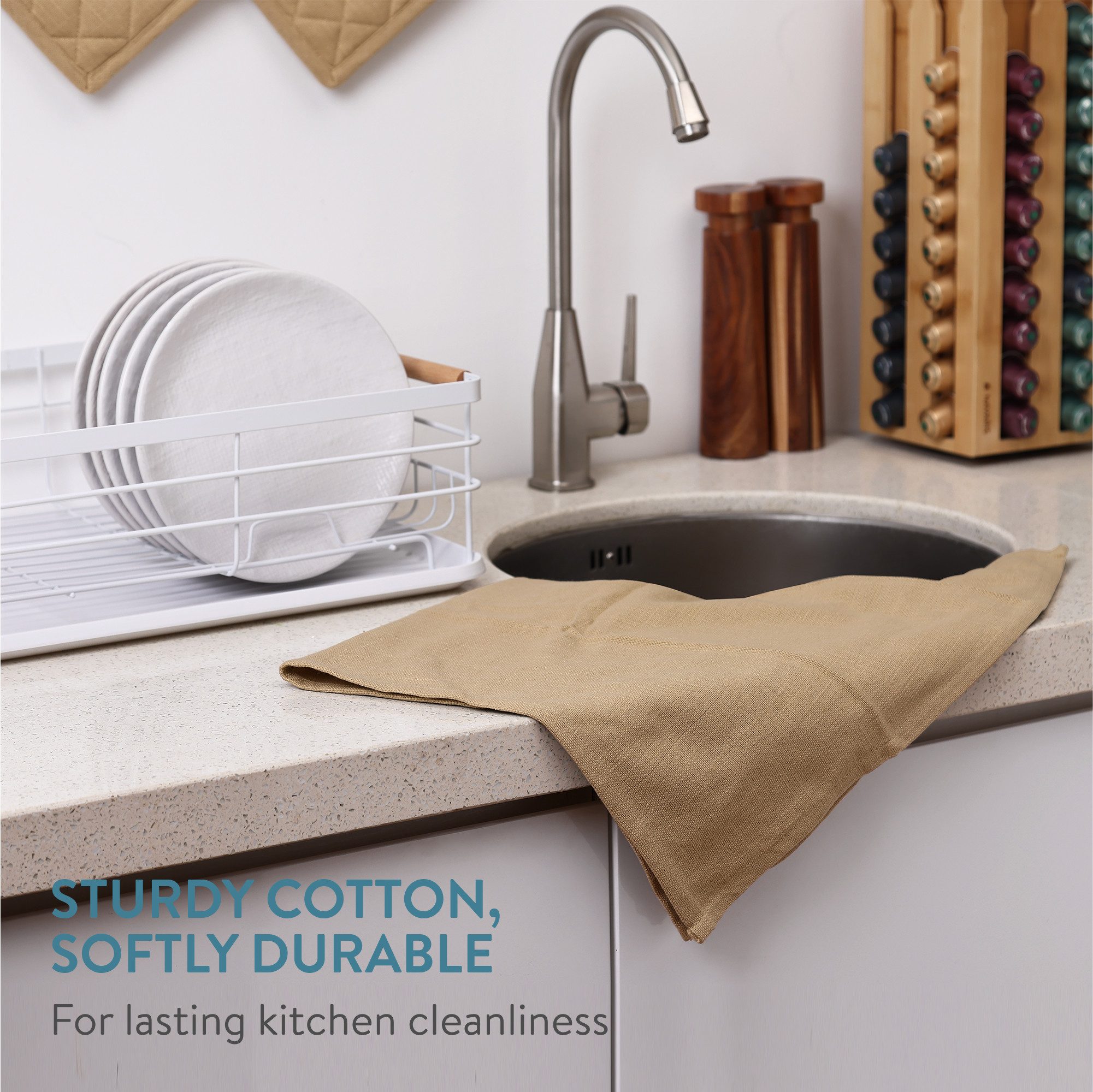 JEMIDI Saunatuch 5er Set Geschirrtücher aus Baumwolle - 5x Geschirrhandtüch günstig online kaufen