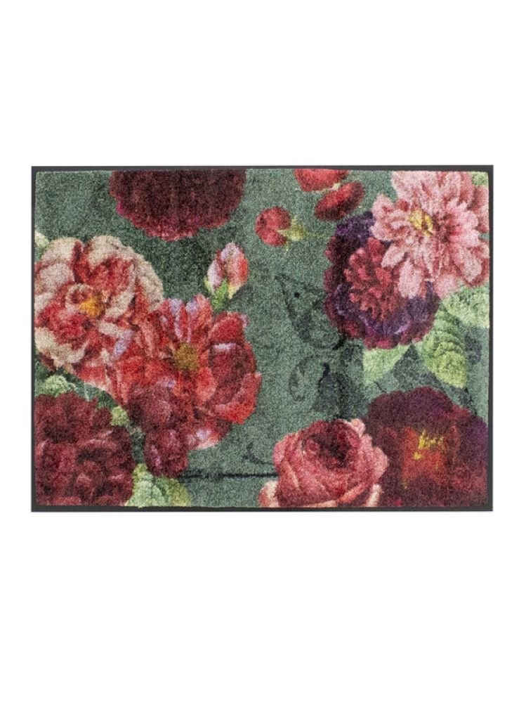 Fußmatte Fußmatte Bouquet Floral Multicolore 50x75 cm, Garnier Thiebaut, rechteckig, bedruckt