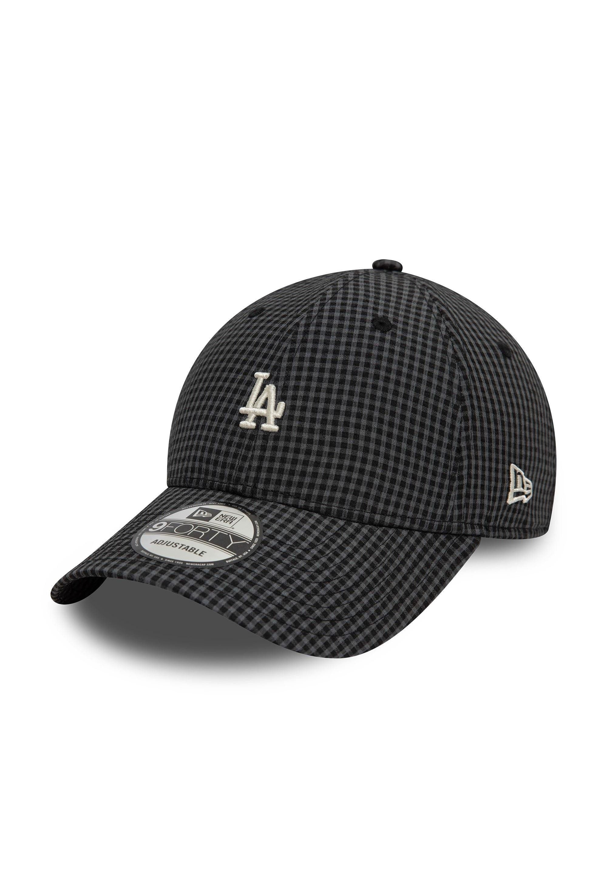 Baseball Cap Los Angeles Dodgers MLB Seersucker Schwarz Verstellbare 9Forty Cap New