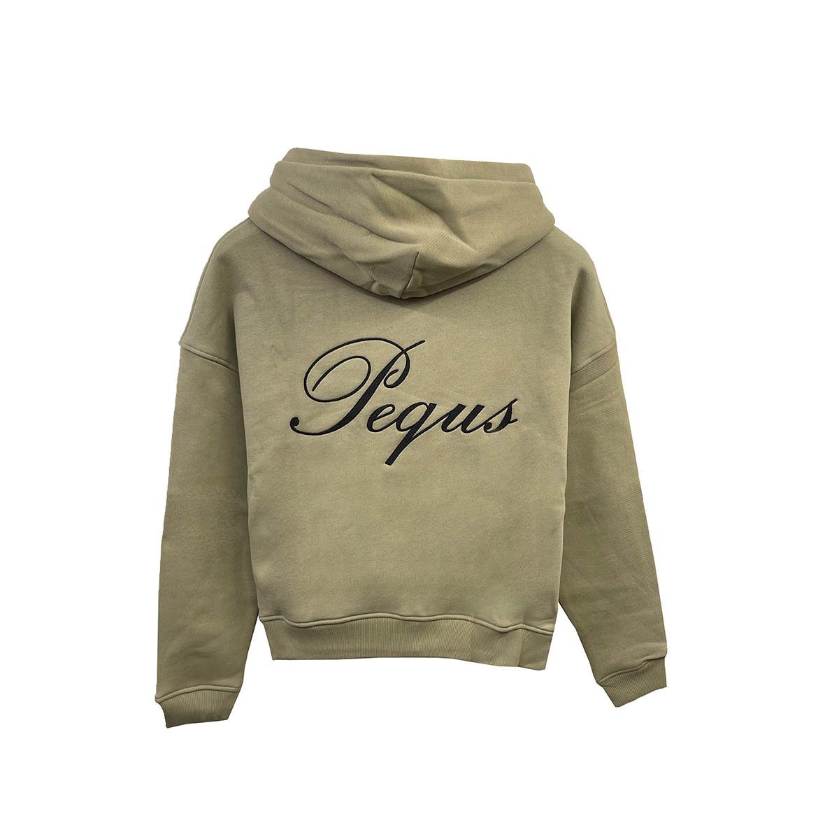 PEQUS Kapuzensweatjacke Handwritten Logo
