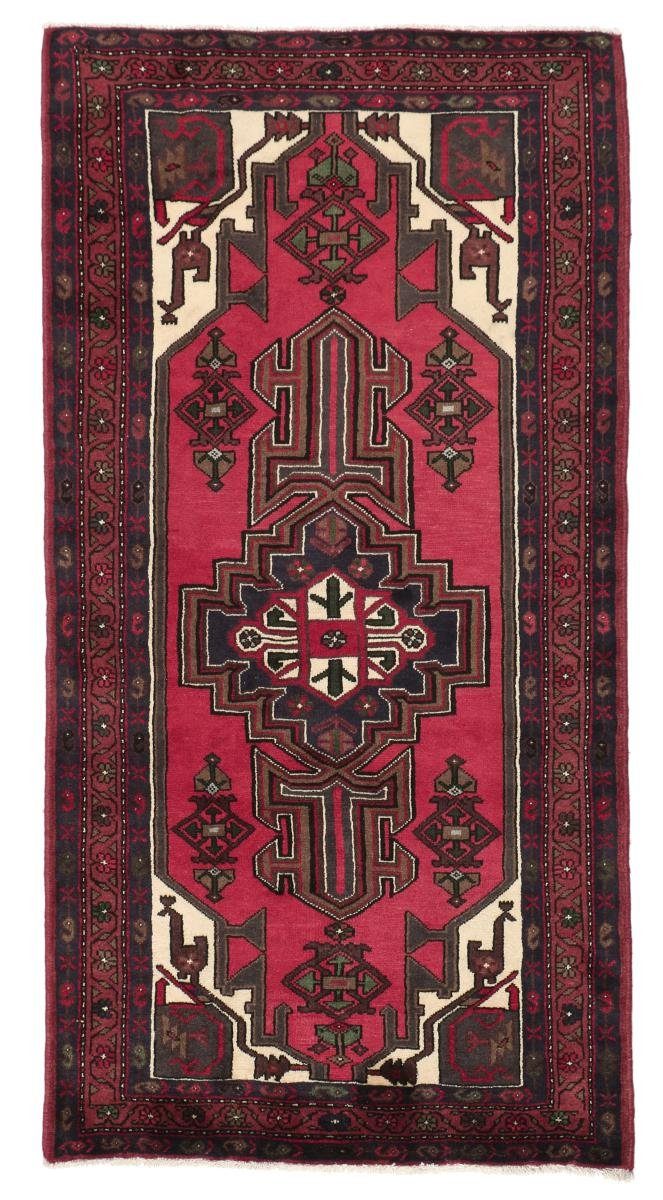 mm Perserteppich Trading, Orientteppich 106x201 Höhe: Orientteppich Handgeknüpfter rechteckig, Läufer, 8 / Hamadan Nain