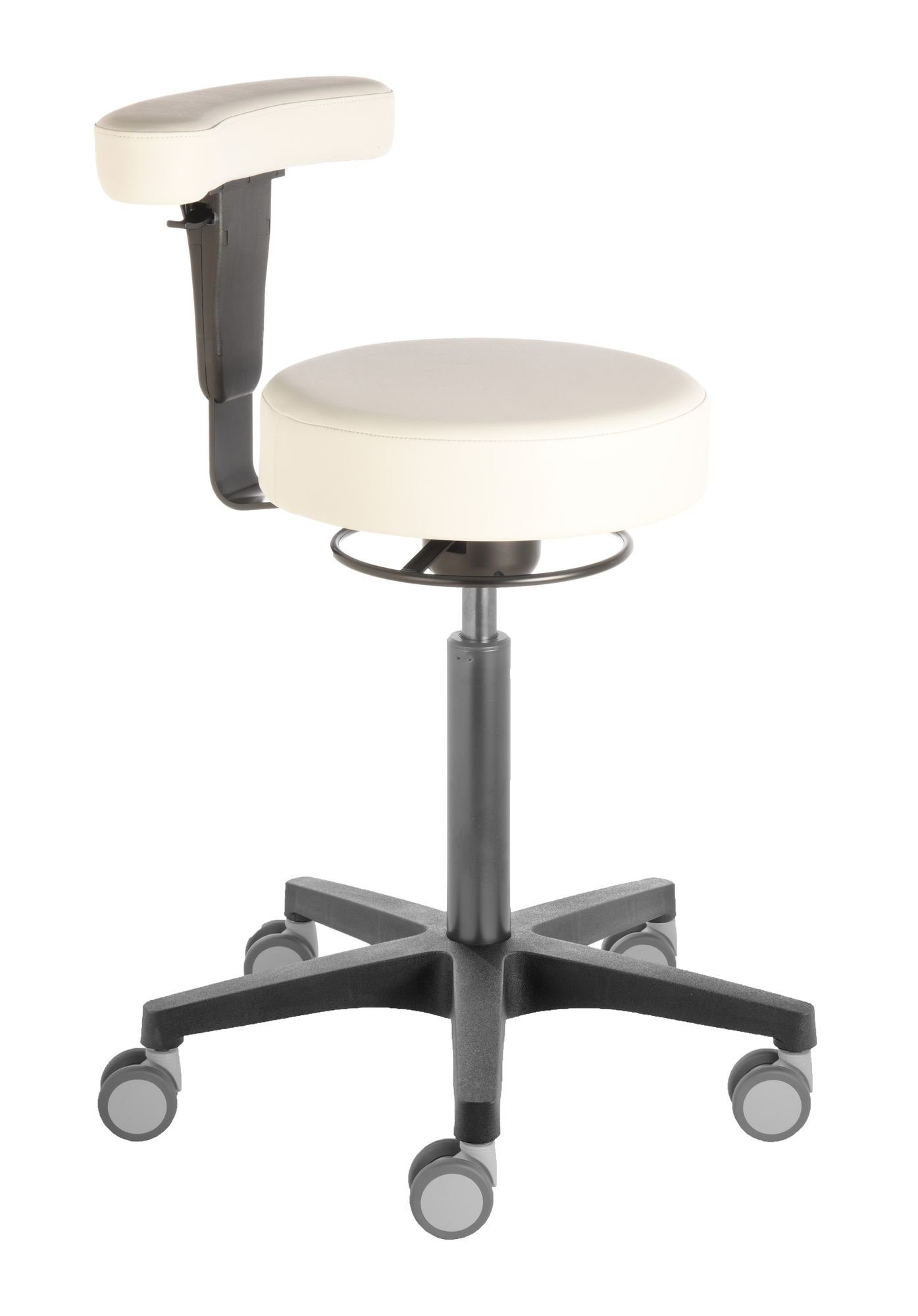 Arbeitshocker Rollhocker Poppi®-small edition Dijon 4159, Sitzhöhe ca. 53 - 73 cm