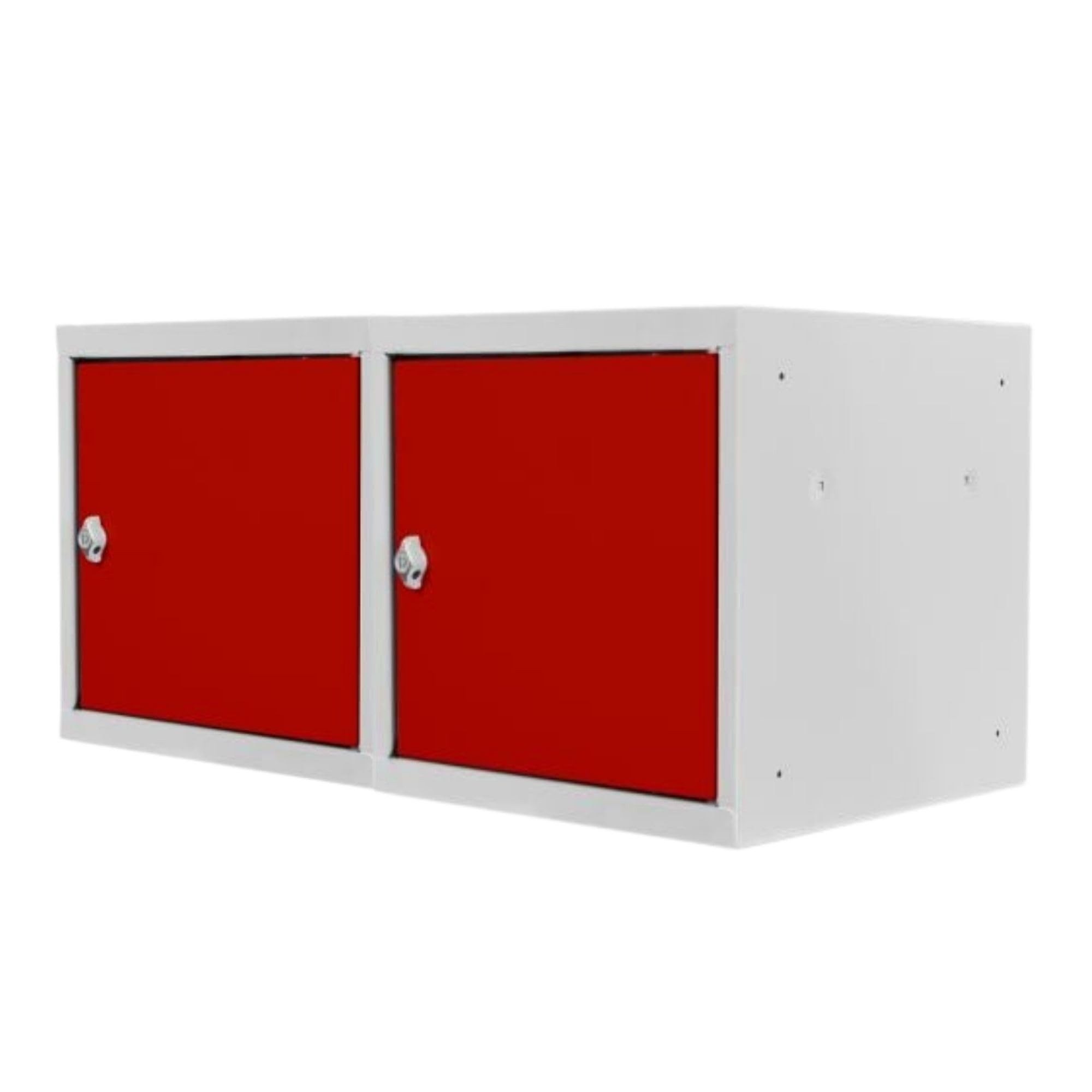 PROREGAL® Spind Schließfachwürfel Blocky mit Zylinderschloss + 2 Schlüssel, Grau