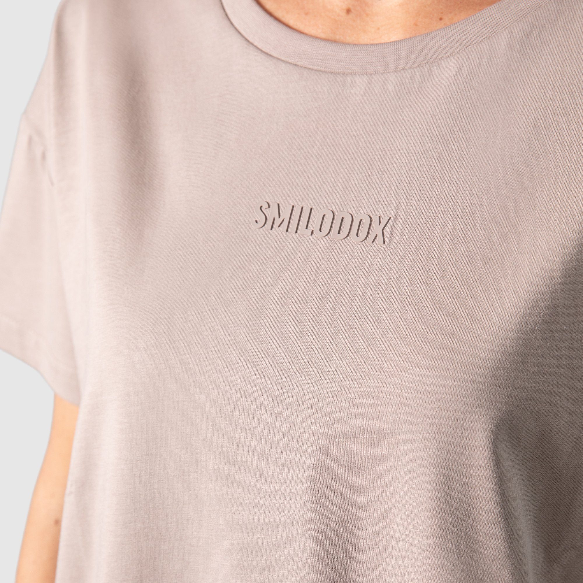 T-Shirt Giana Smilodox Baumwolle 100% Hellbraun Oversize,