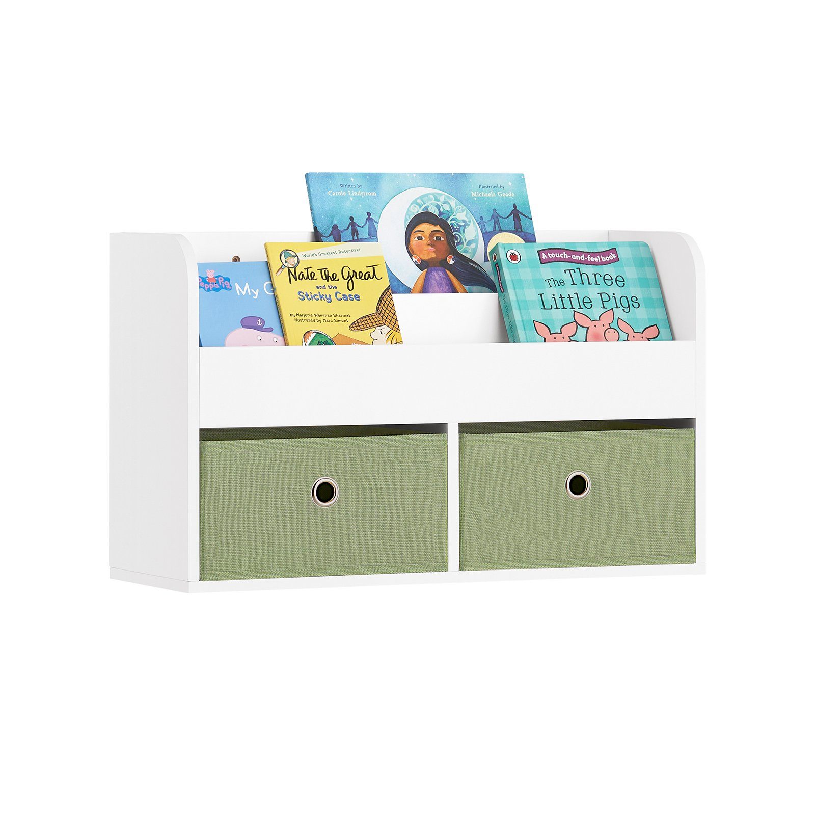 SoBuy Wandregal KMB81, Kindergarderobe Kinderregal Bücherregal für Kinder Wandgarderobe