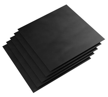 PRECORN Backpapier Grillmatten Gasgrill Grillmatte 5er Set + Pinsel 40 x 33 cm Grill- und Backmatte Backpapier