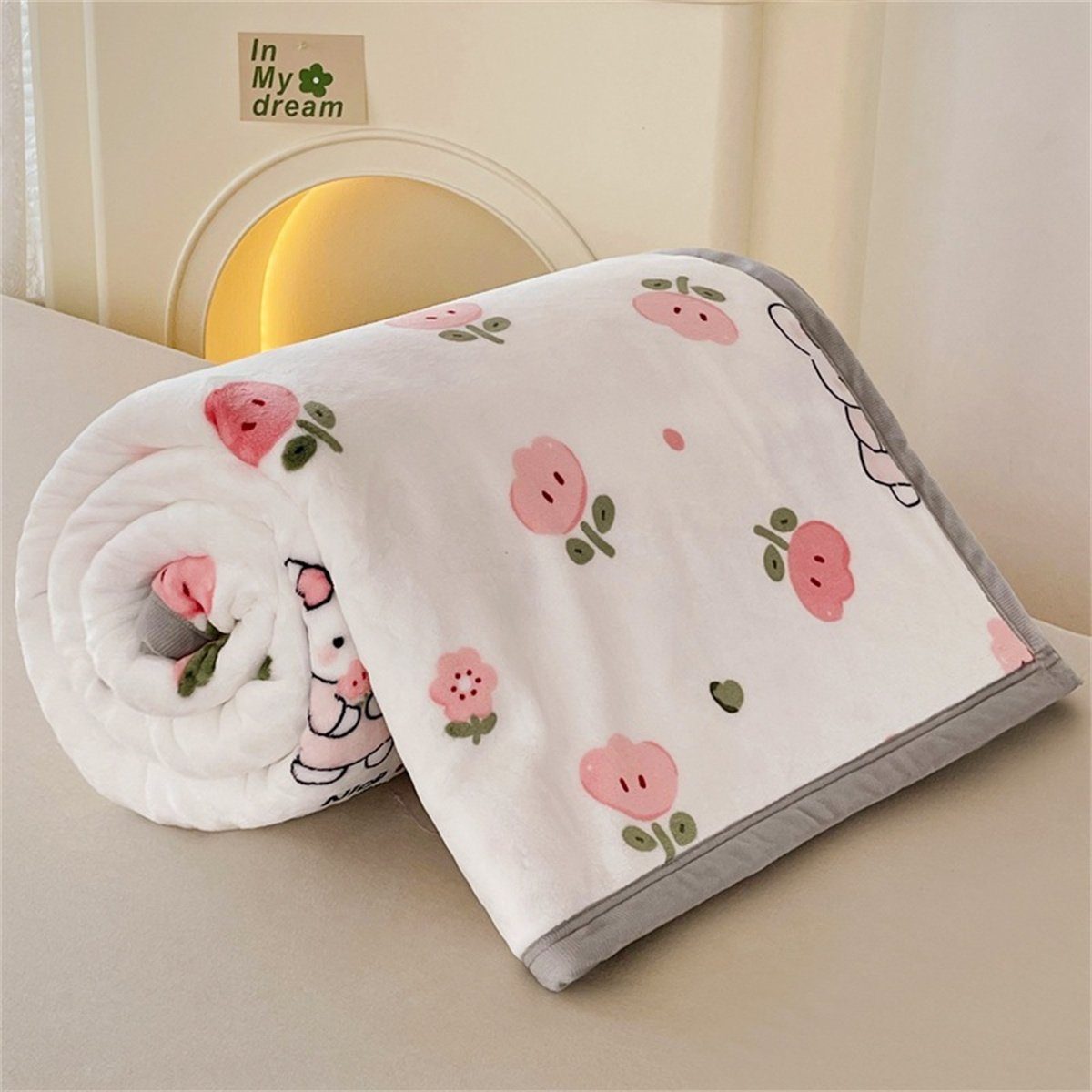 Wendedecke, und selected carefully praktische Wohndecke pflegeleicht, Kuscheldecke, Flauschig