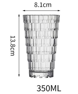 ANLÜDE Tumbler-Glas 2er-Set Gläser für Eiskaffee, Saft und Bier