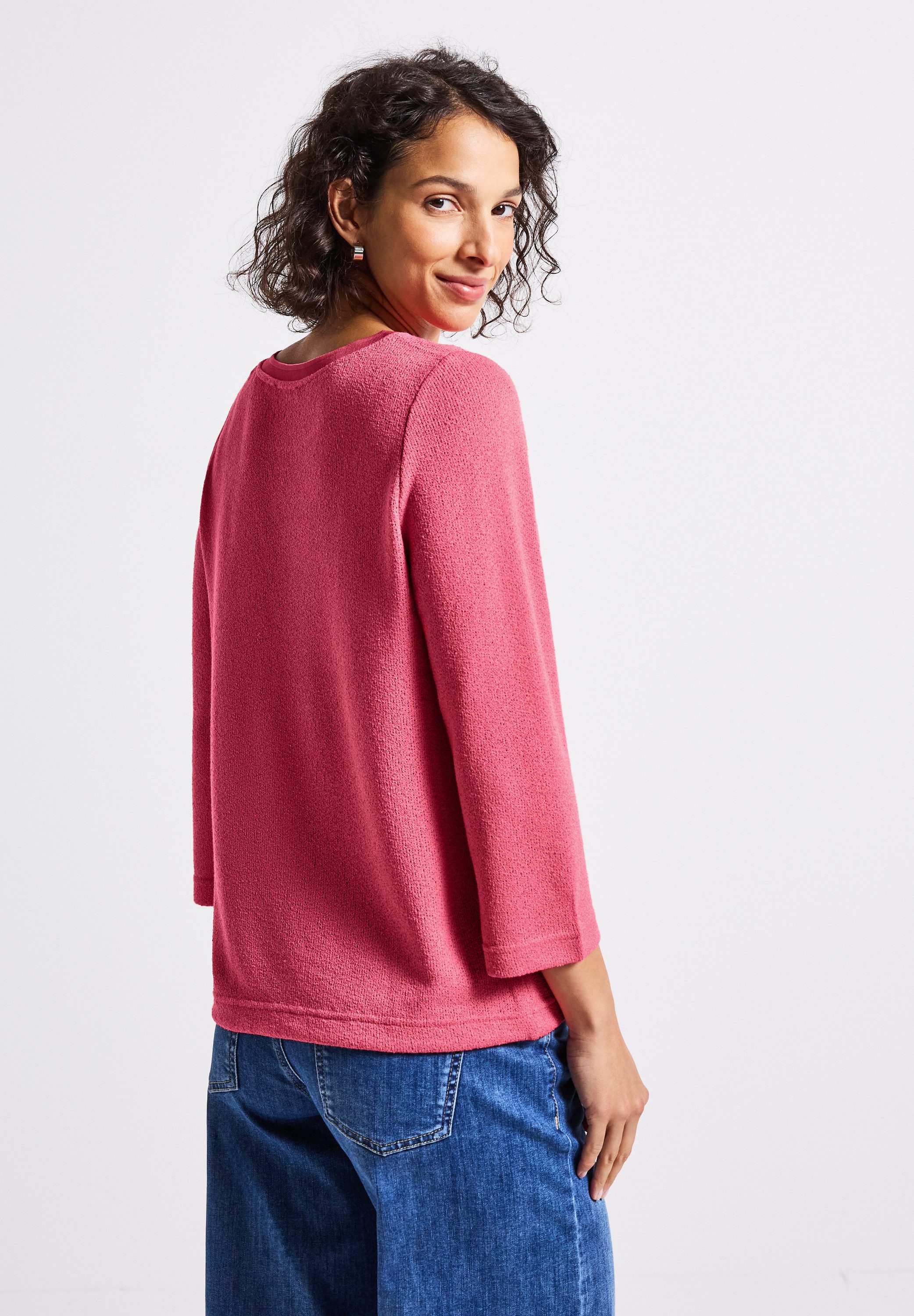 STREET ONE 3/4-Arm-Shirt in Strick-Look Qualität günstig online kaufen