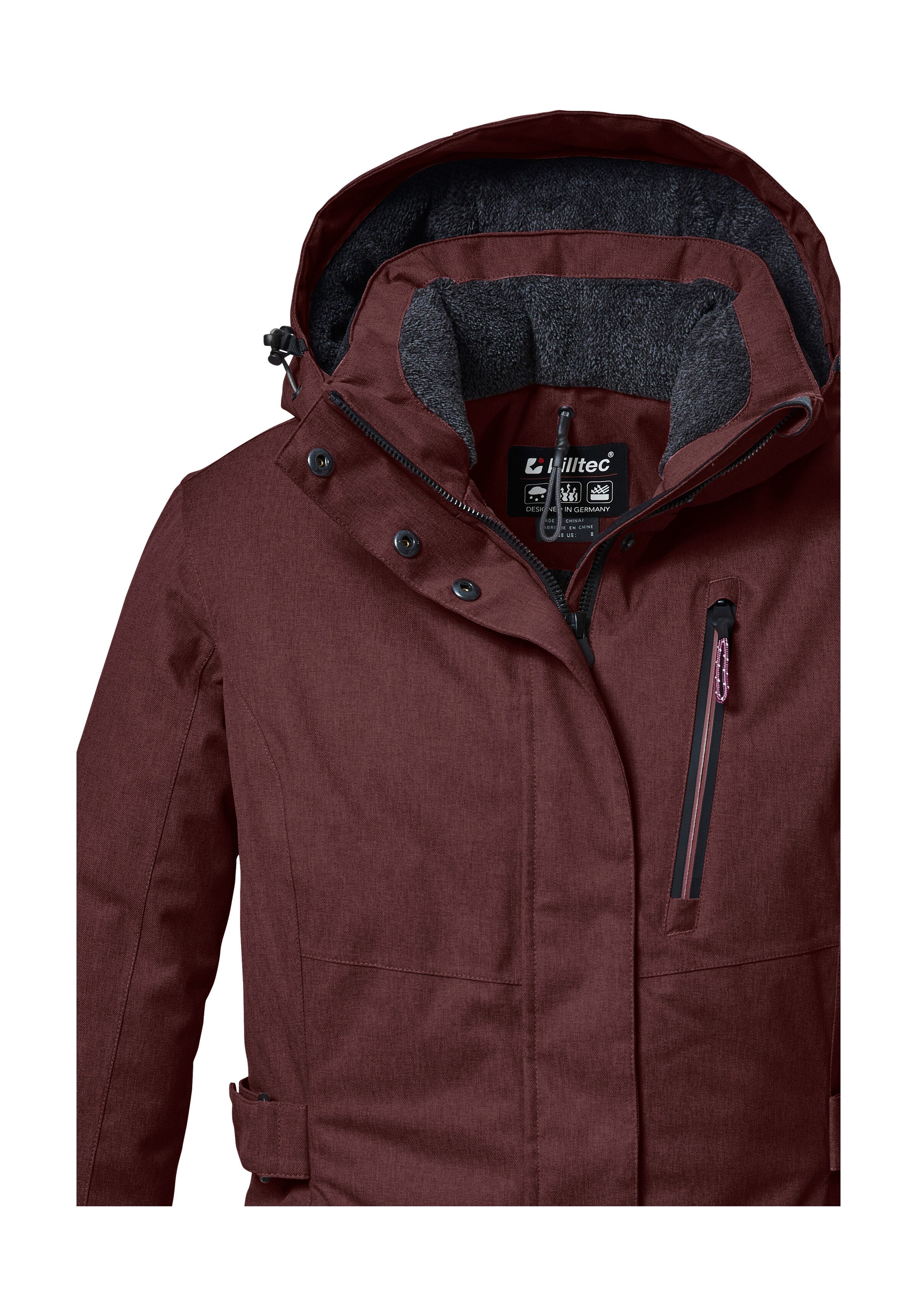 Killtec Parka KOW 303 WMN PRK Wasserdichter, atmungsaktiver Damenparka mit abnehmbarer Kapuze