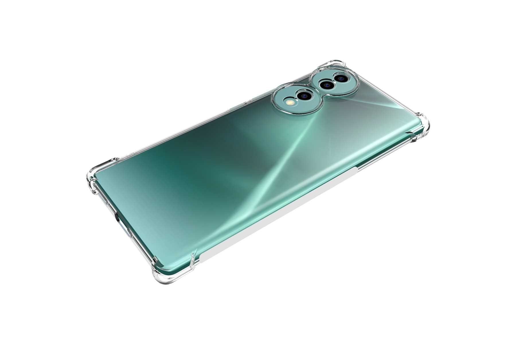 mtb more energy Smartphone-Hülle Clear Armor Case für Honor 70 5G (FNE-AN00, 6.67), Transparente TPU Schutzhülle Case Backcover mit Anti-Shock Verstärkung