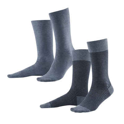 LIVING CRAFTS Socken ARNI Mittelhoher Schaft mit breiten Feinripp-Bündchen