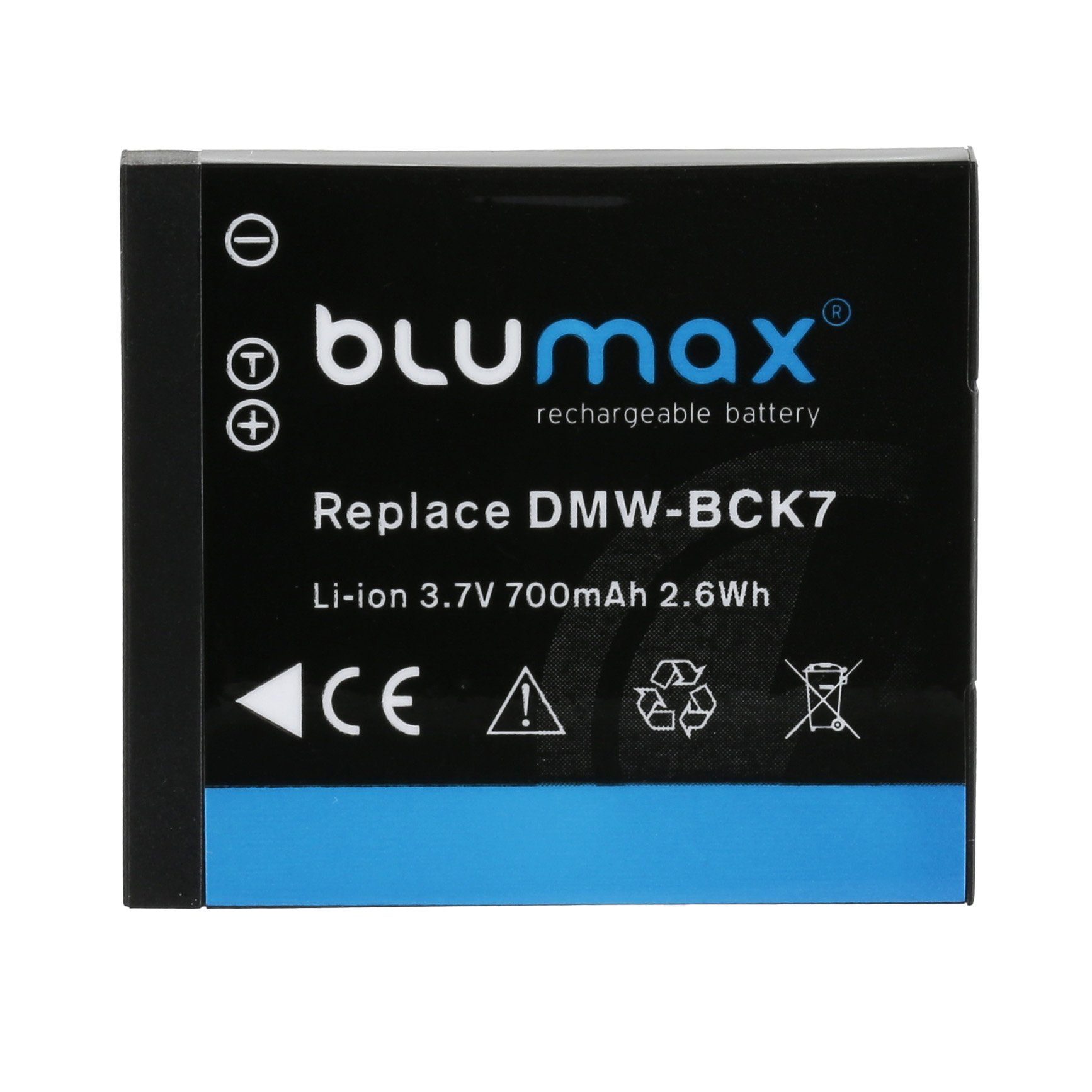 Blumax Akku passend für Panasonic 700 DMW-BCK7 mAh Kamera-Akku (3,6V)