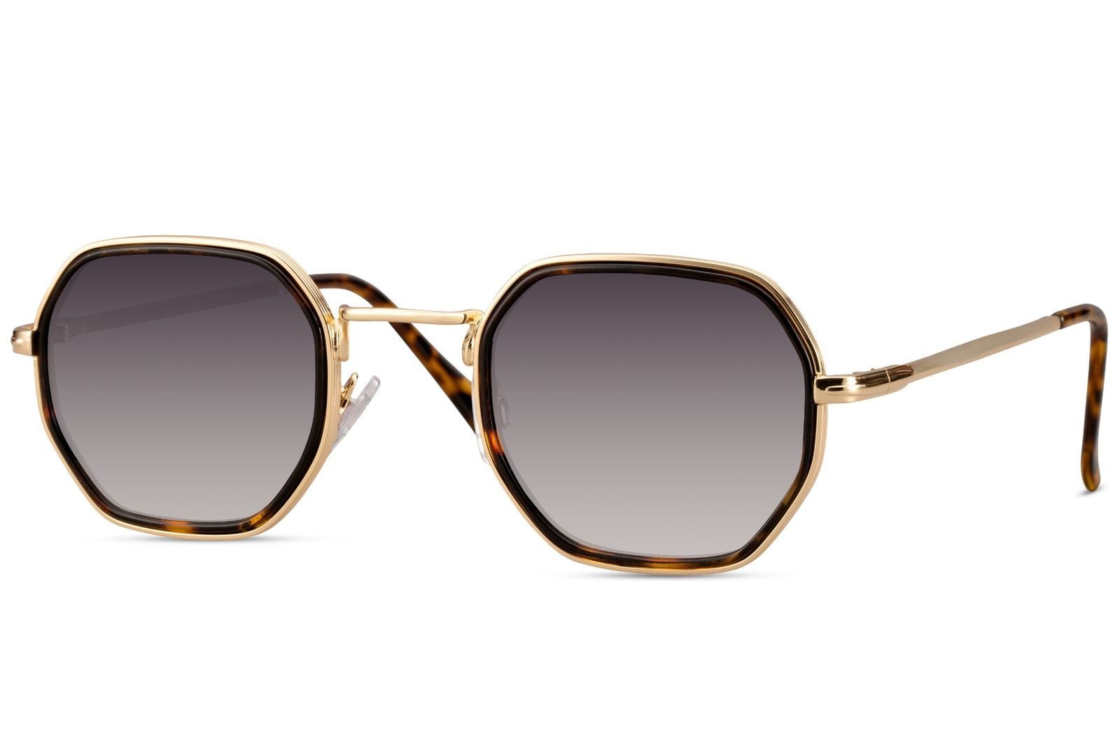 styleBREAKER Sonnenbrille Hexagonal Sonnenbrille Windsor-Ring (1-St)