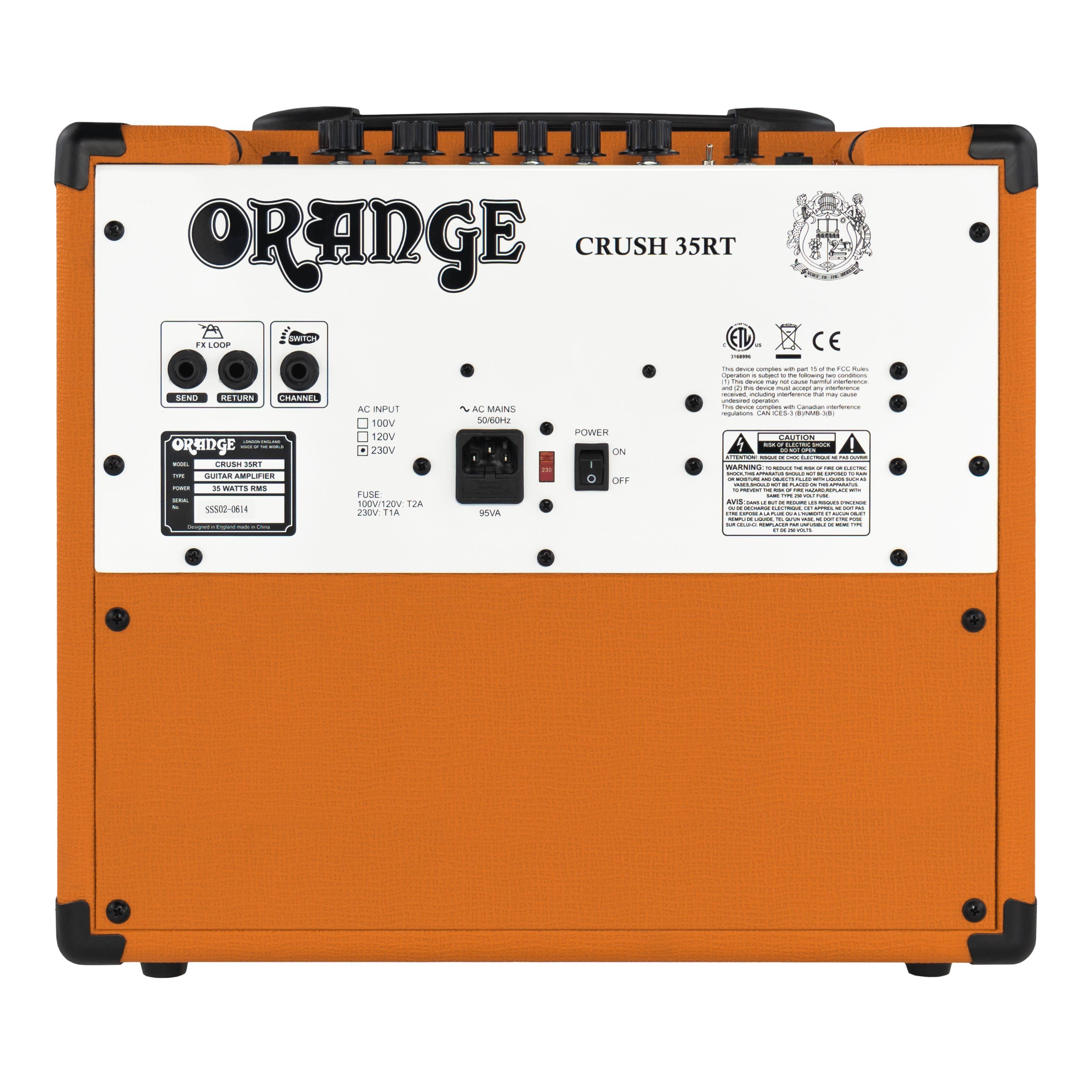 E-Gitarre) für Orange Transistor Verstärker Verstärker 35RT - Combo (Crush