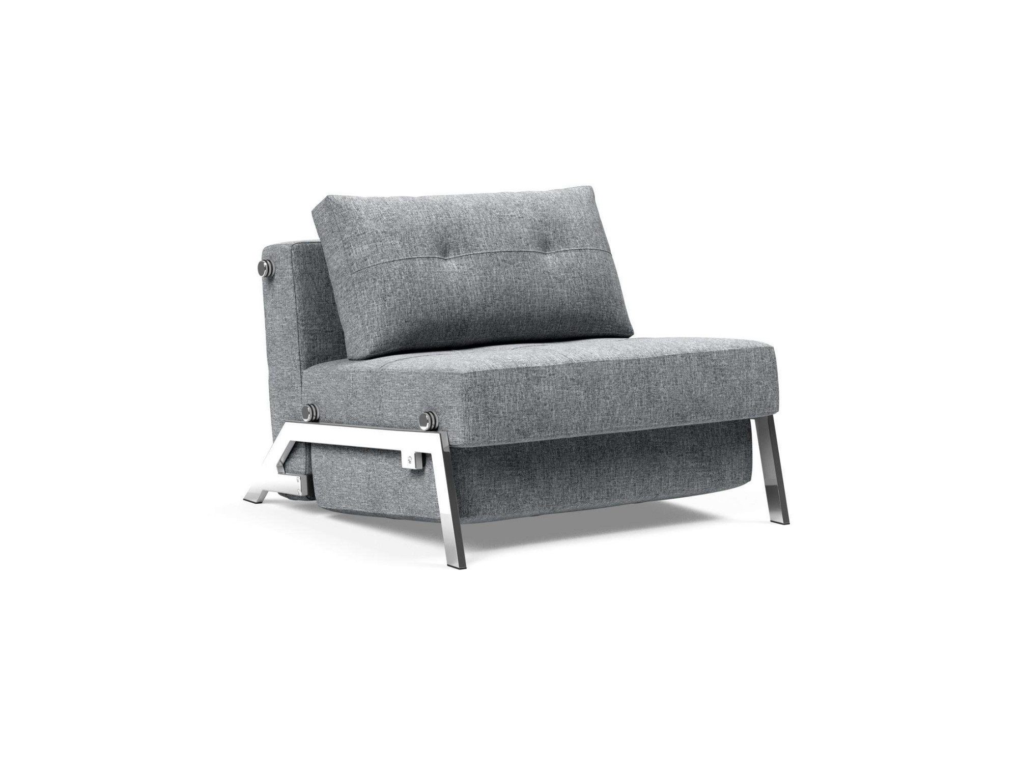 INNOVATION LIVING ™ Sessel CUBED Schlafsessel, bequem, hochwertige Verarbeitung, edle Chrom Füße