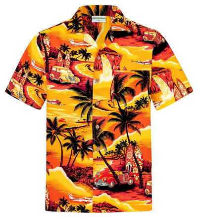 Hawaiihemdshop.de Hawaiihemd Hawaiihemdshop Hawaii Hemd Herren Baumwolle Kurzarm Strand Shirt