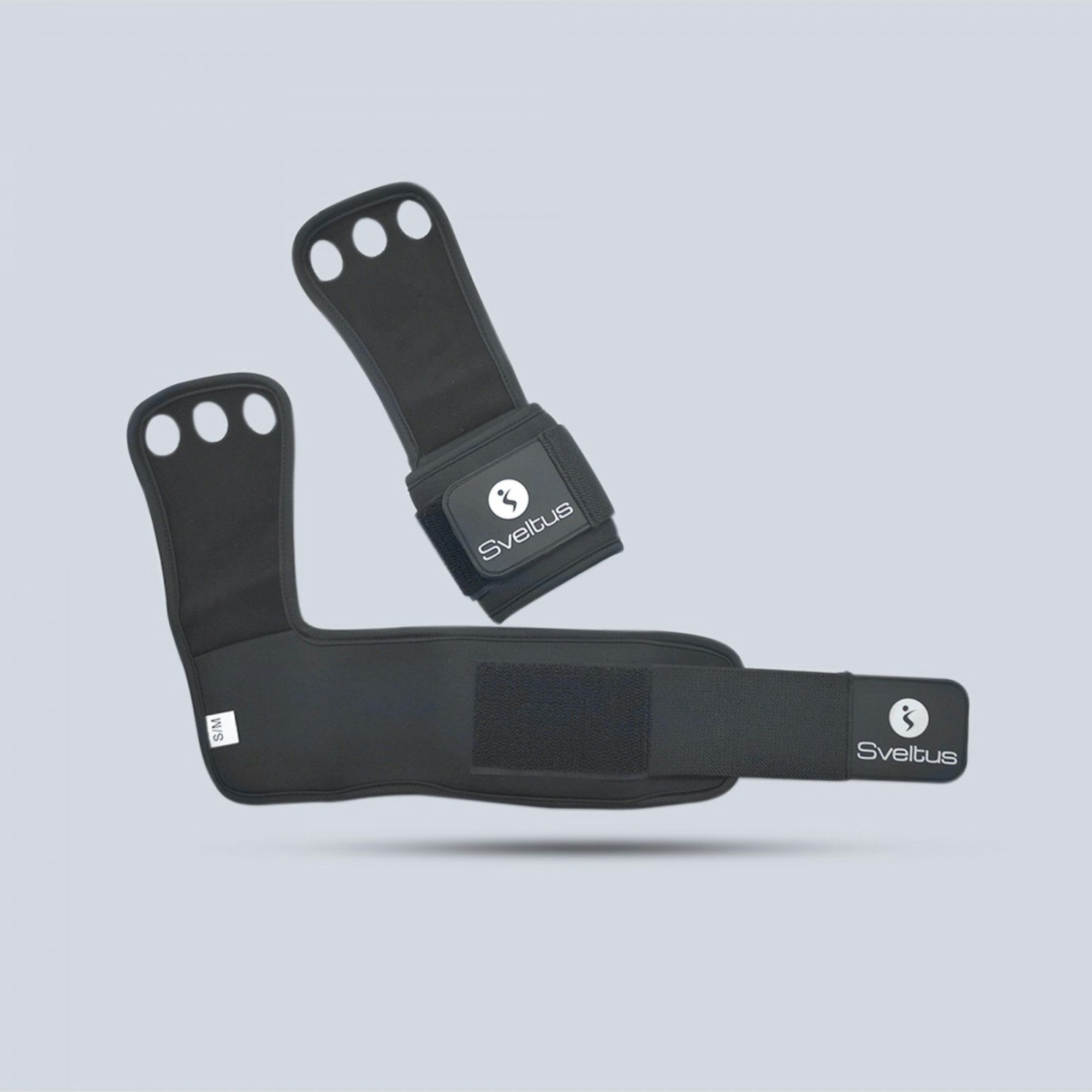 Sveltus Trainingshilfe Cross-Training Hole Hand Grip Premium L/XL x2 - Black