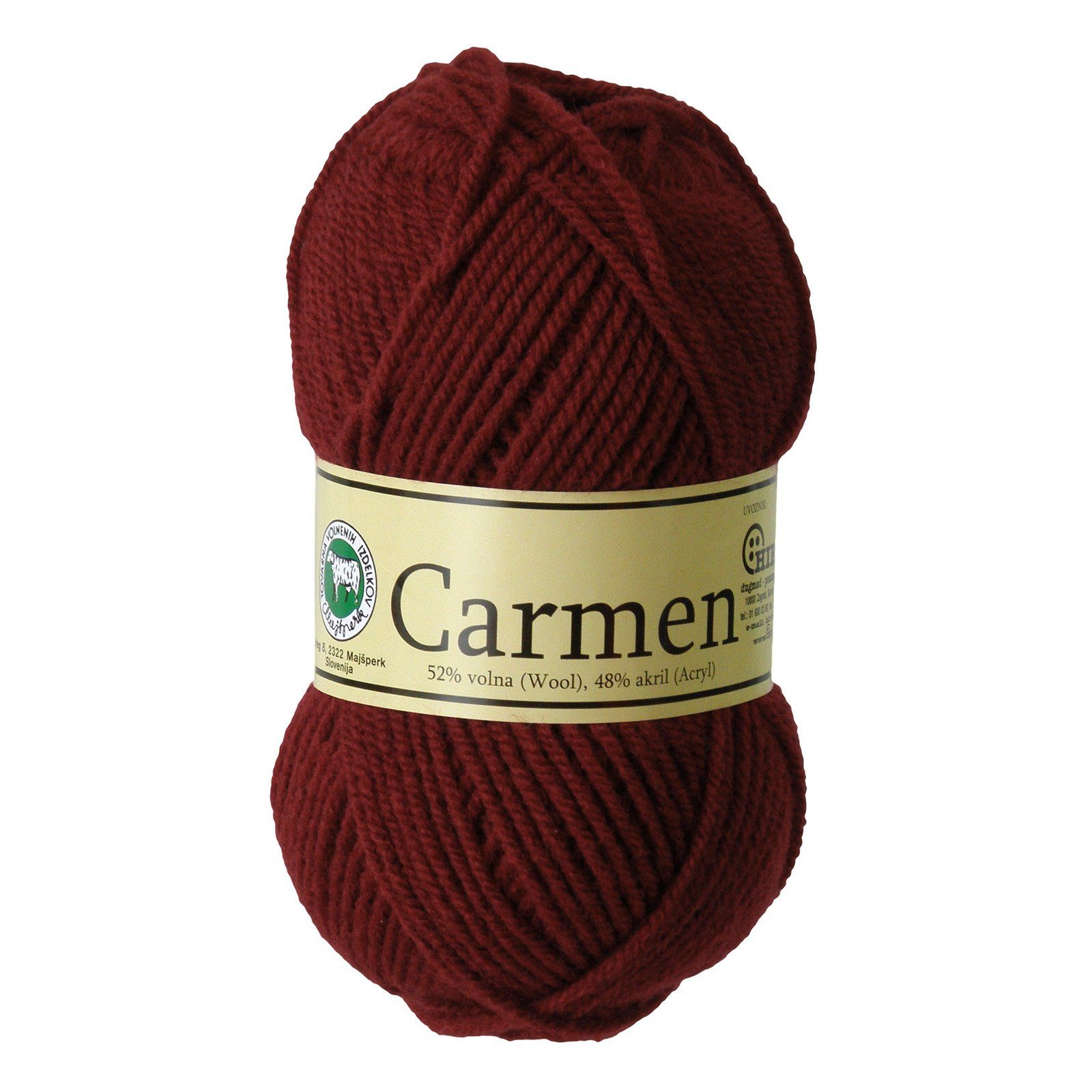maDDma 500g Strickgarn Carmen Häkelwolle, 150 m, bordeaux