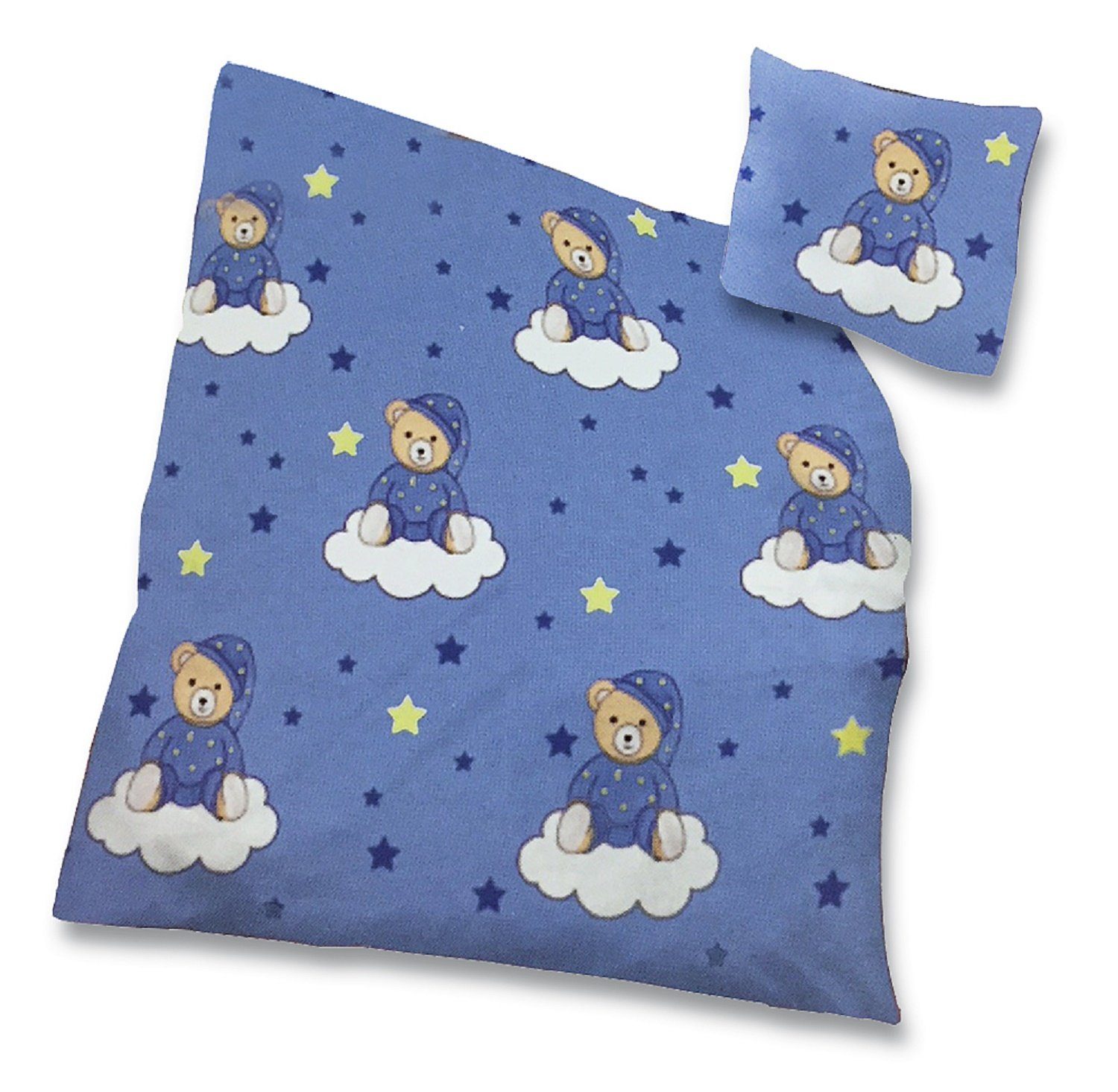 Baby Kinder Bettwäsche 2.tlg 100x135 Bettwäsche 100% Baumwolle Bettset zweiseitig Waldtiere 
