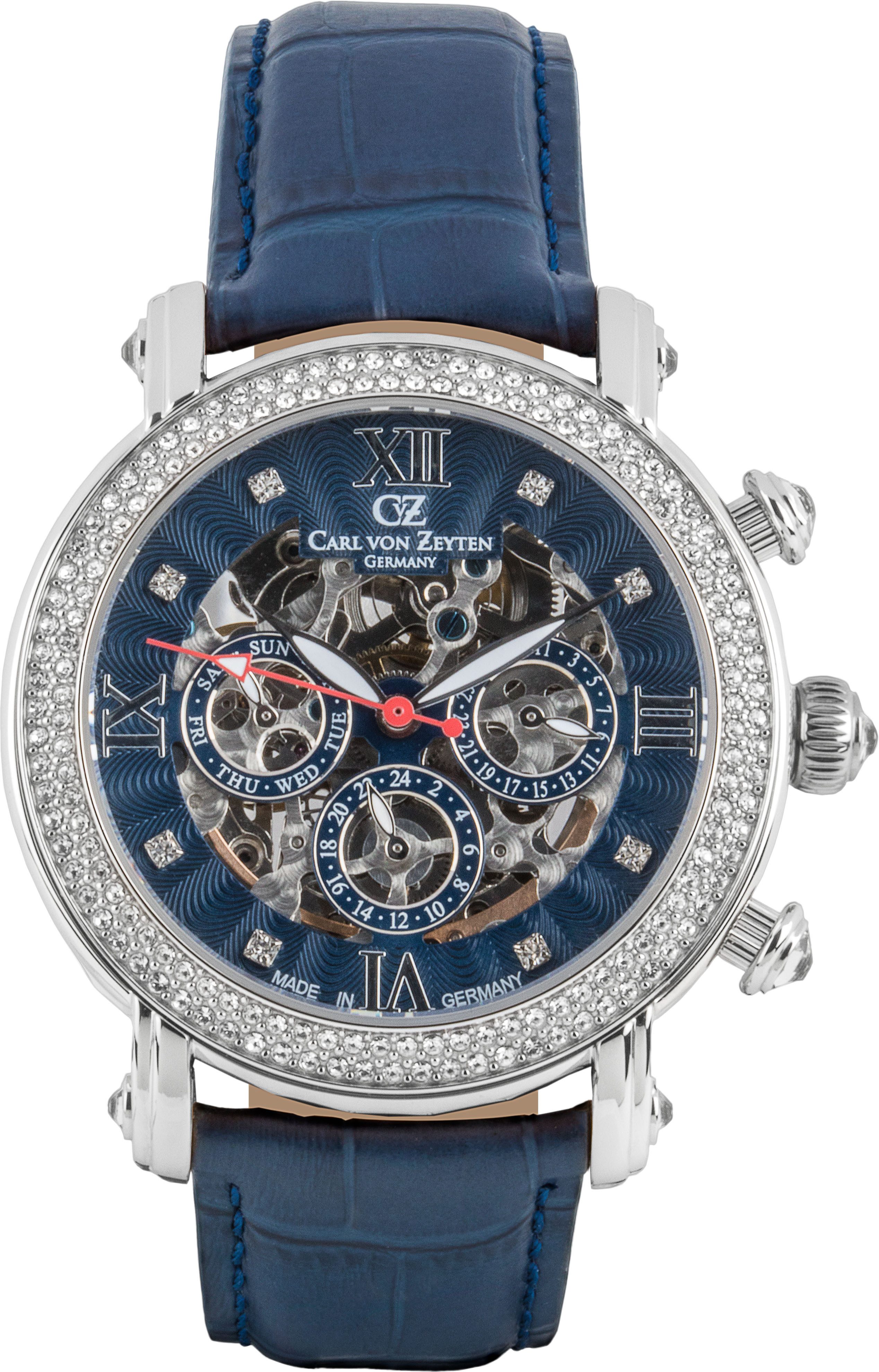 Carl von Zeyten Multifunktionsuhr Kniebis CVZ0062BLS, Automatik, Armbanduhr günstig online kaufen