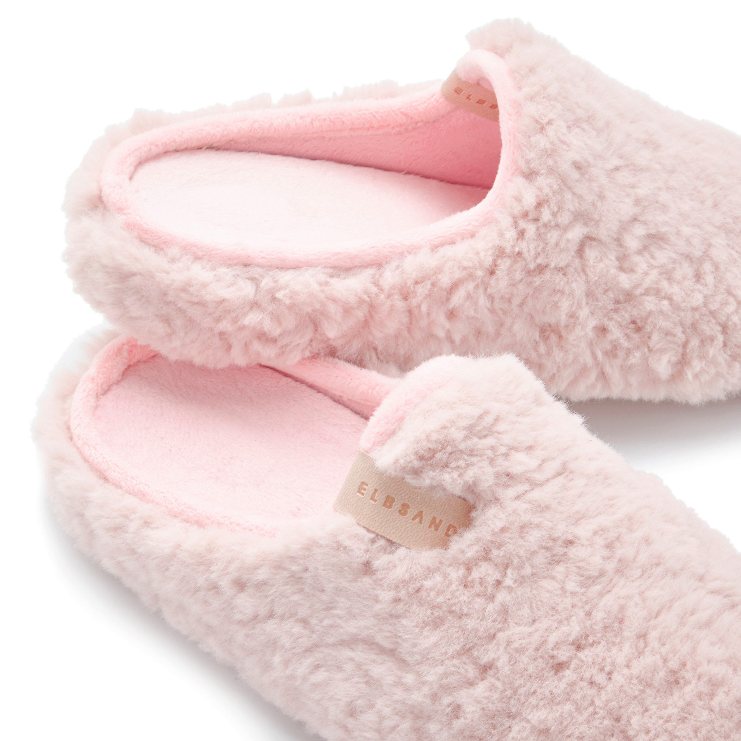 Elbsand Hausschuh, Pantoffel, Mule Pantolette mit kuscheligem Fellimitat