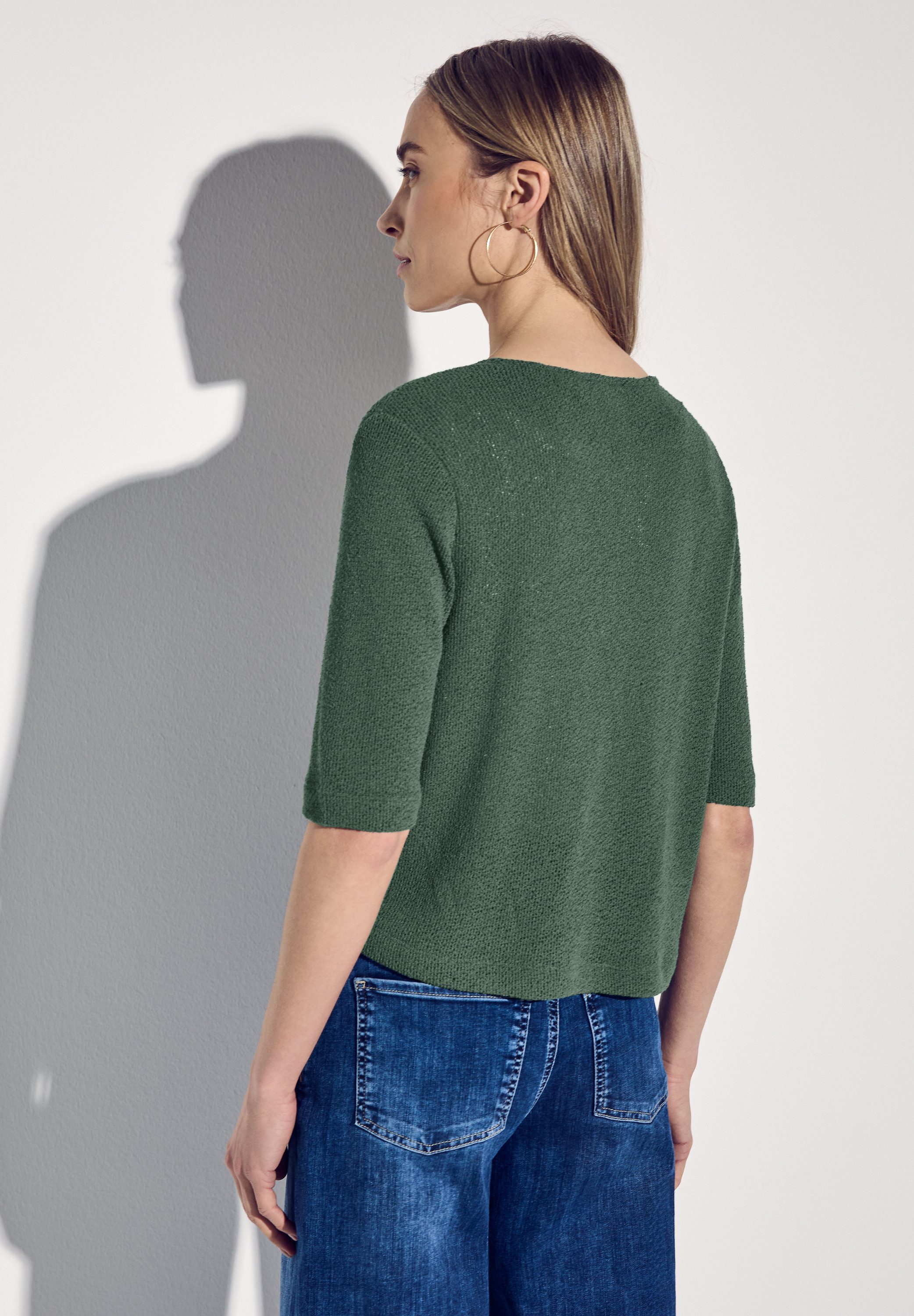 STREET ONE Shirtjacke im Strick-Look günstig online kaufen