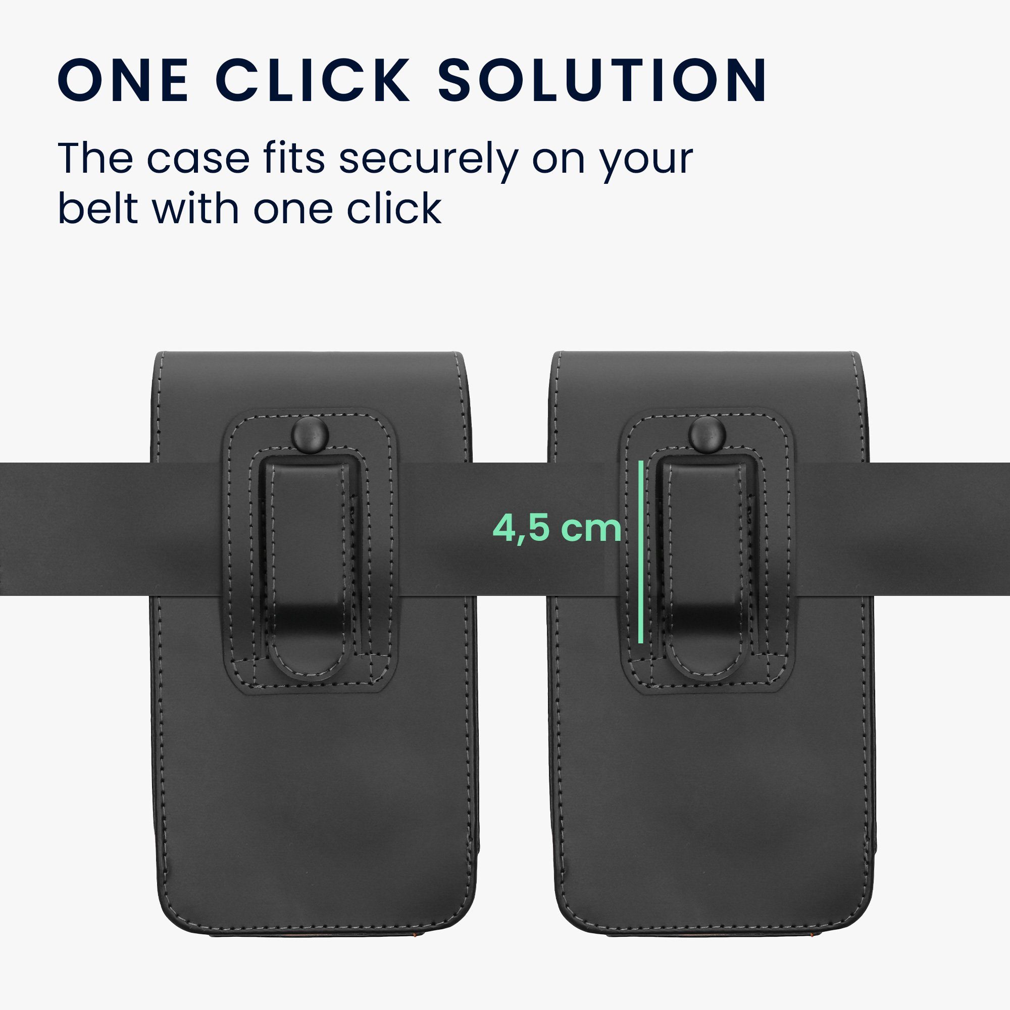 Leder Handy Gürteltasche Mit Clip - Praktisch Für Unterwegs