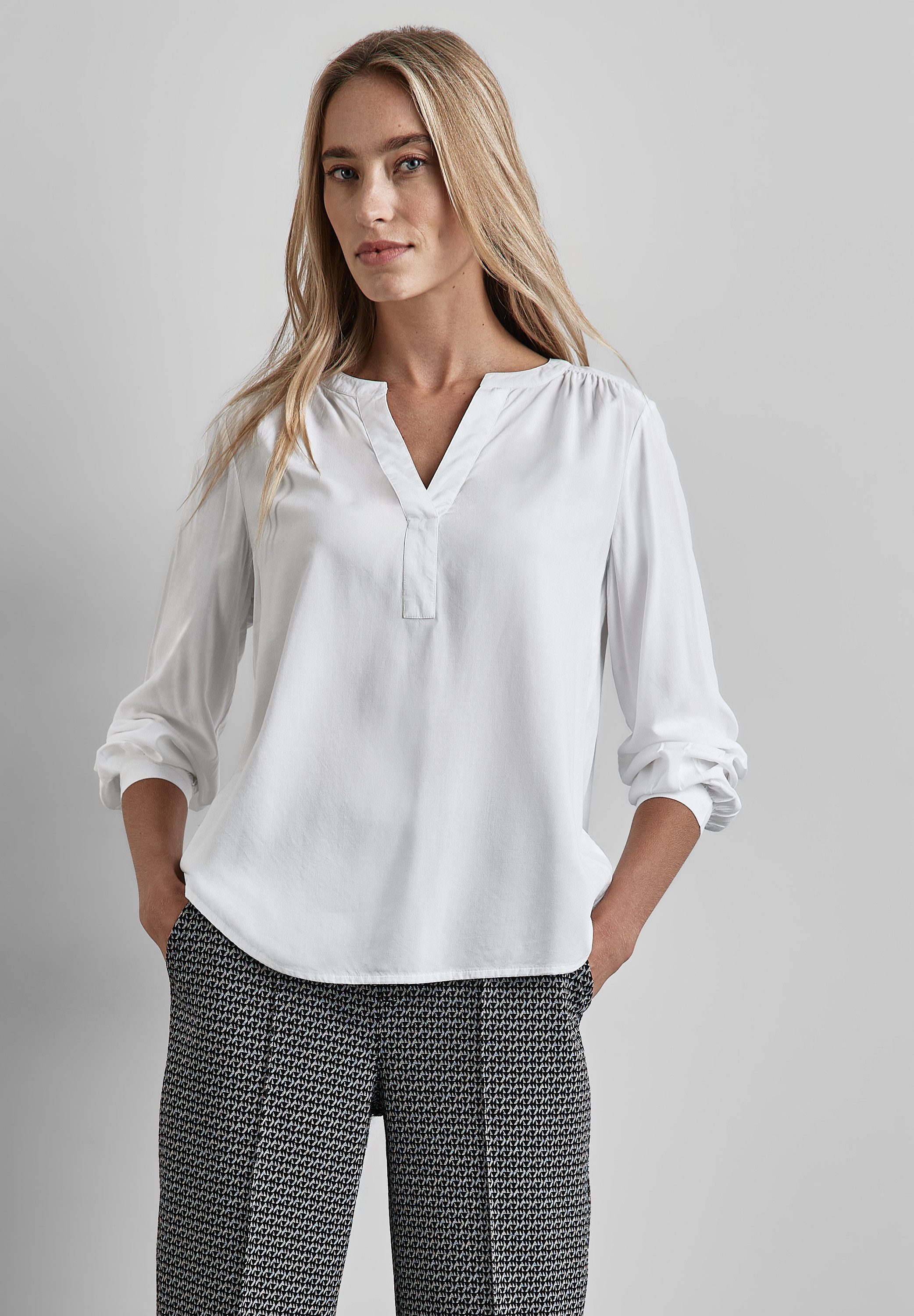 STREET ONE Langarmbluse, aus softer Viskose günstig online kaufen