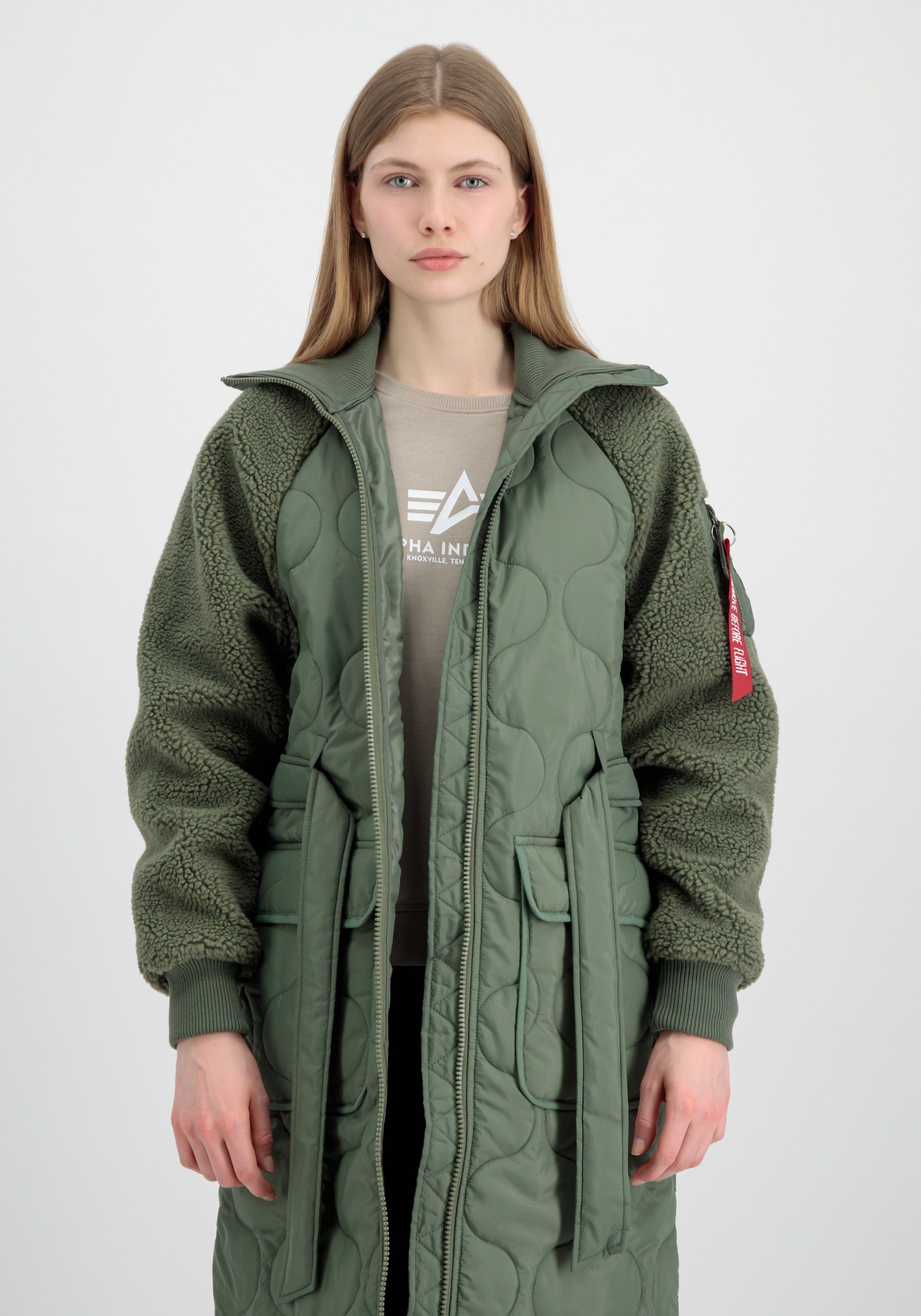 Alpha Industries Winterjacke ALPHA INDUSTRIES Women - Cold Weather Jackets ALS Teddy Coat wmn