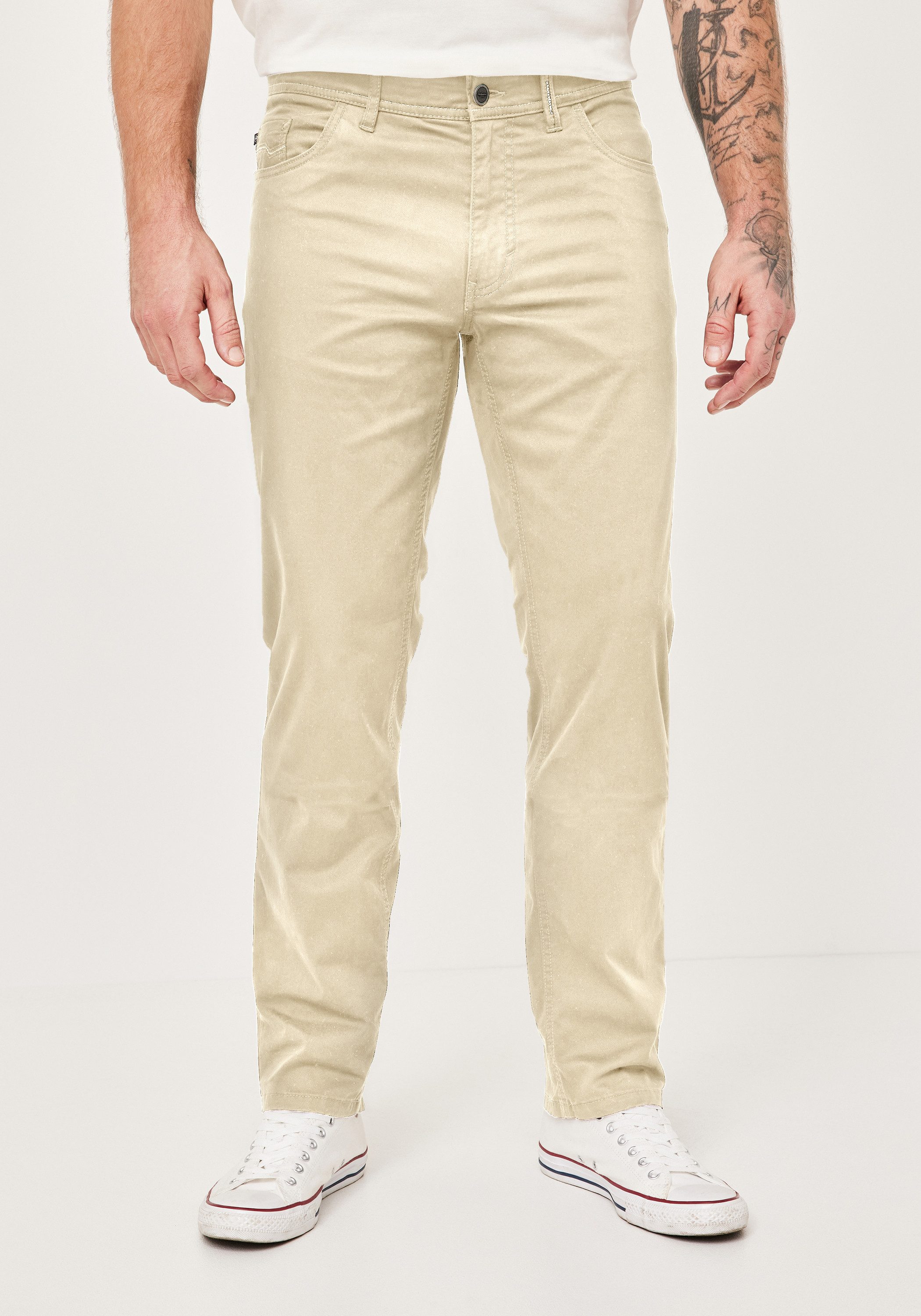 Redpoint Baumwollhose "Montreal" mit Stretch, athletisch Farbe khaki Größe: günstig online kaufen