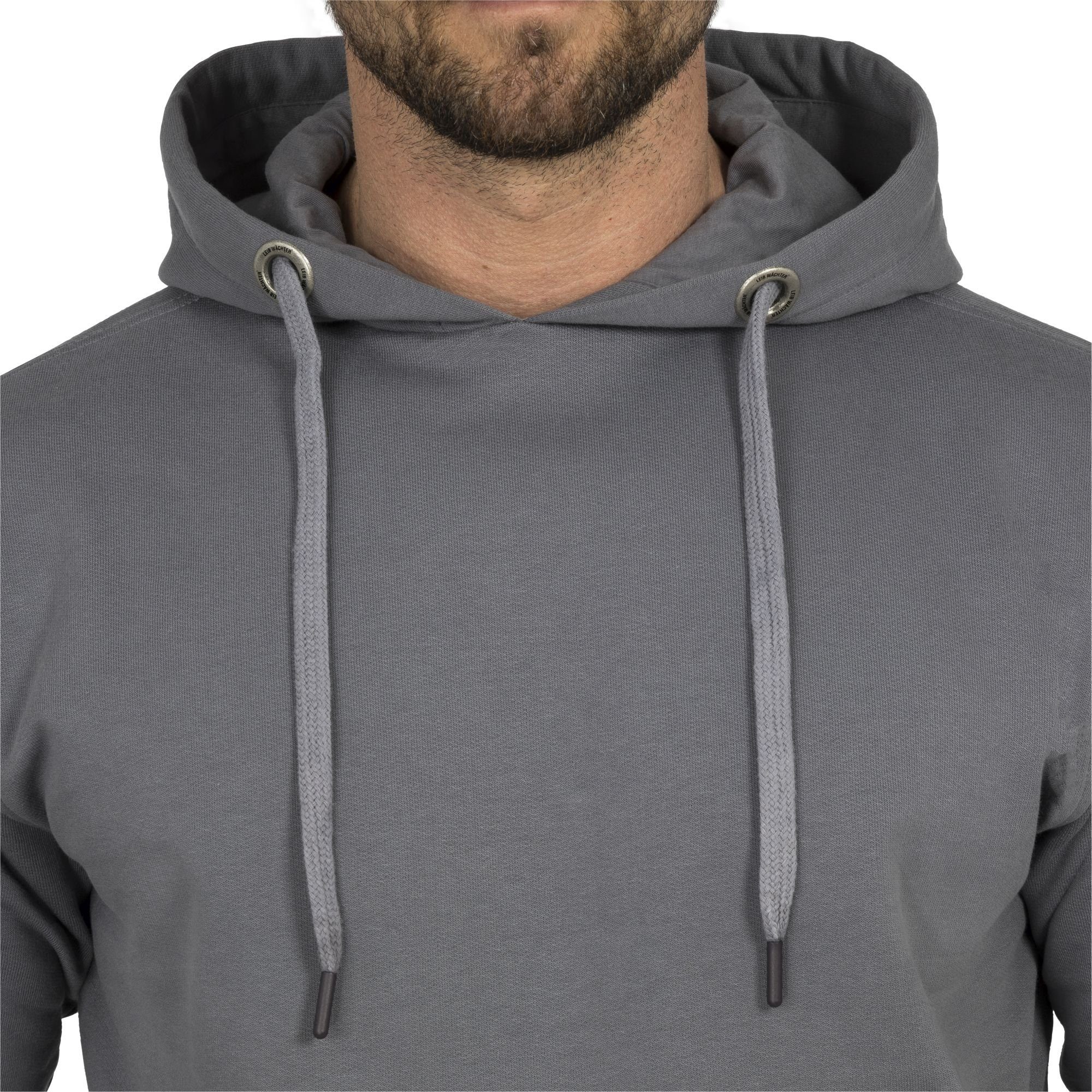 Unisex Hoodie FlexQ Leibwächter grau Hoodie