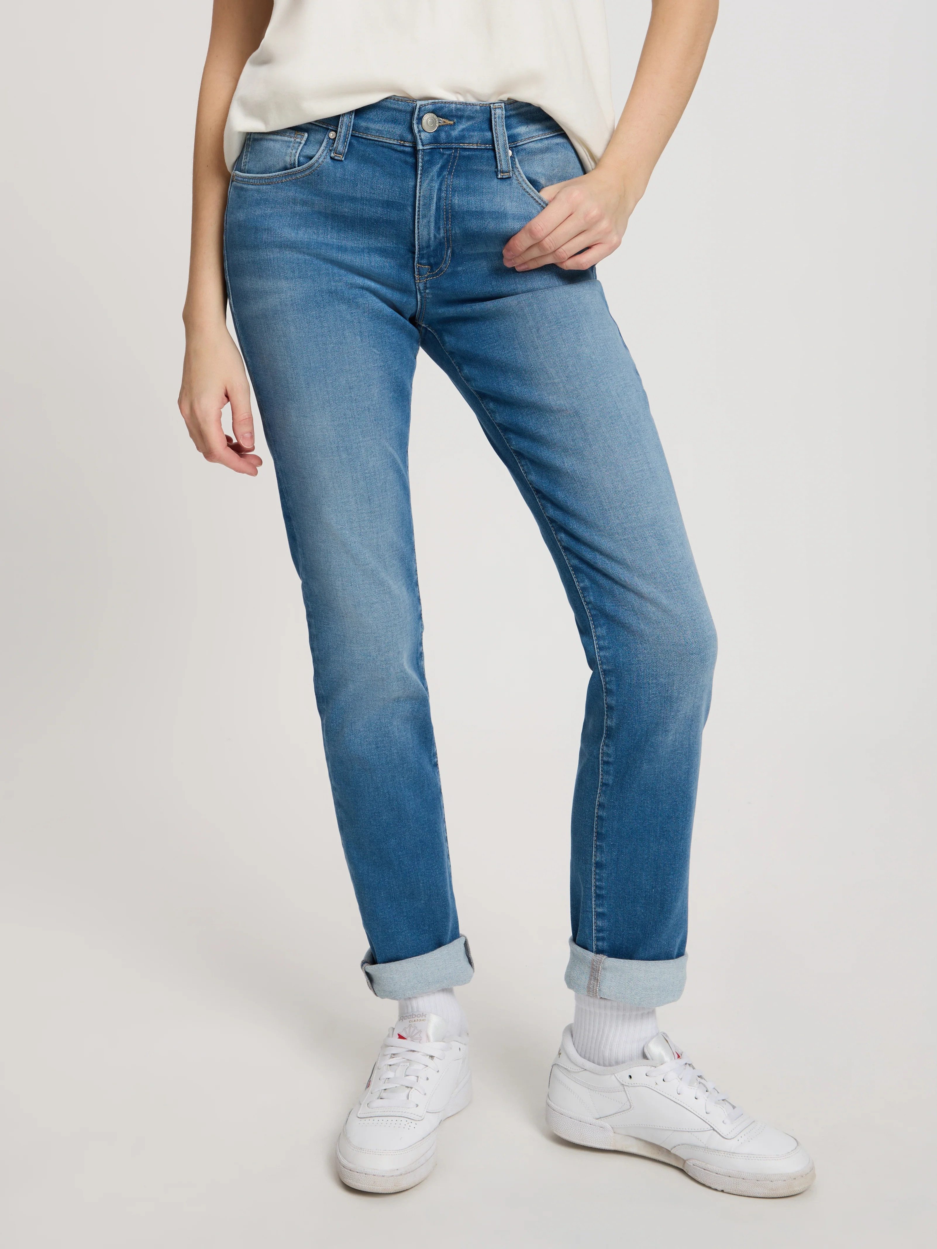 CROSS JEANS® Stretch-Jeans CROSS JEANS ANYA light mid blue P489-264