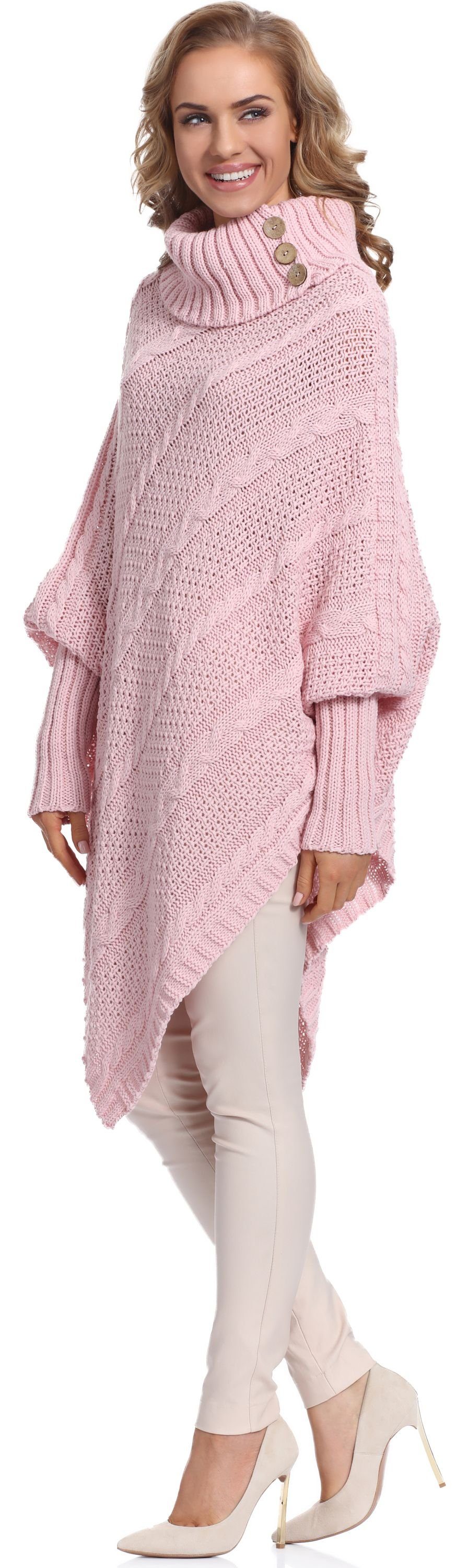 Merry Style Strickponcho Damen Poncho C46l4 günstig online kaufen