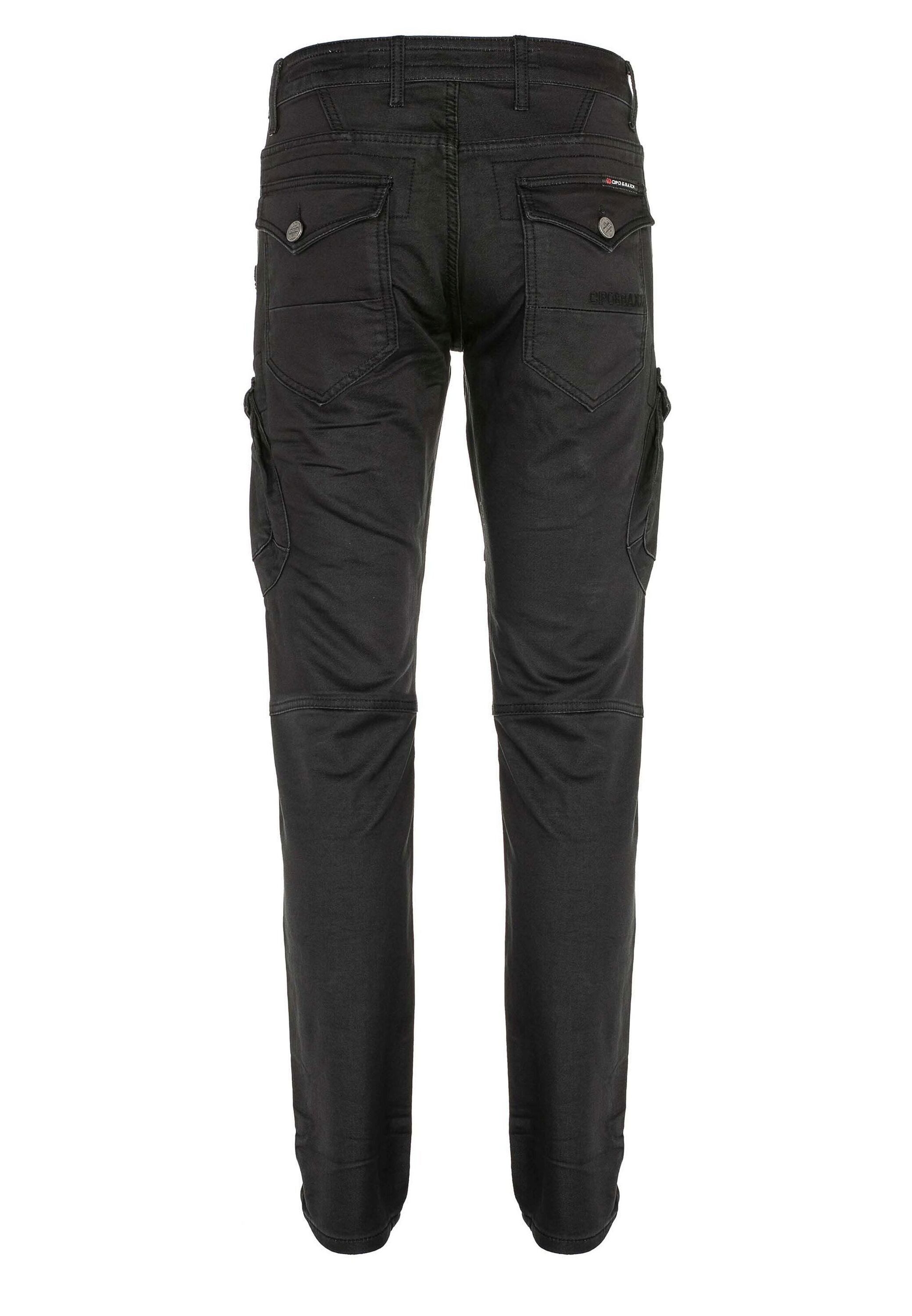 Cipo & Baxx Cargojeans Jeans im angesagten Biker-Stil, CD-424 günstig online kaufen