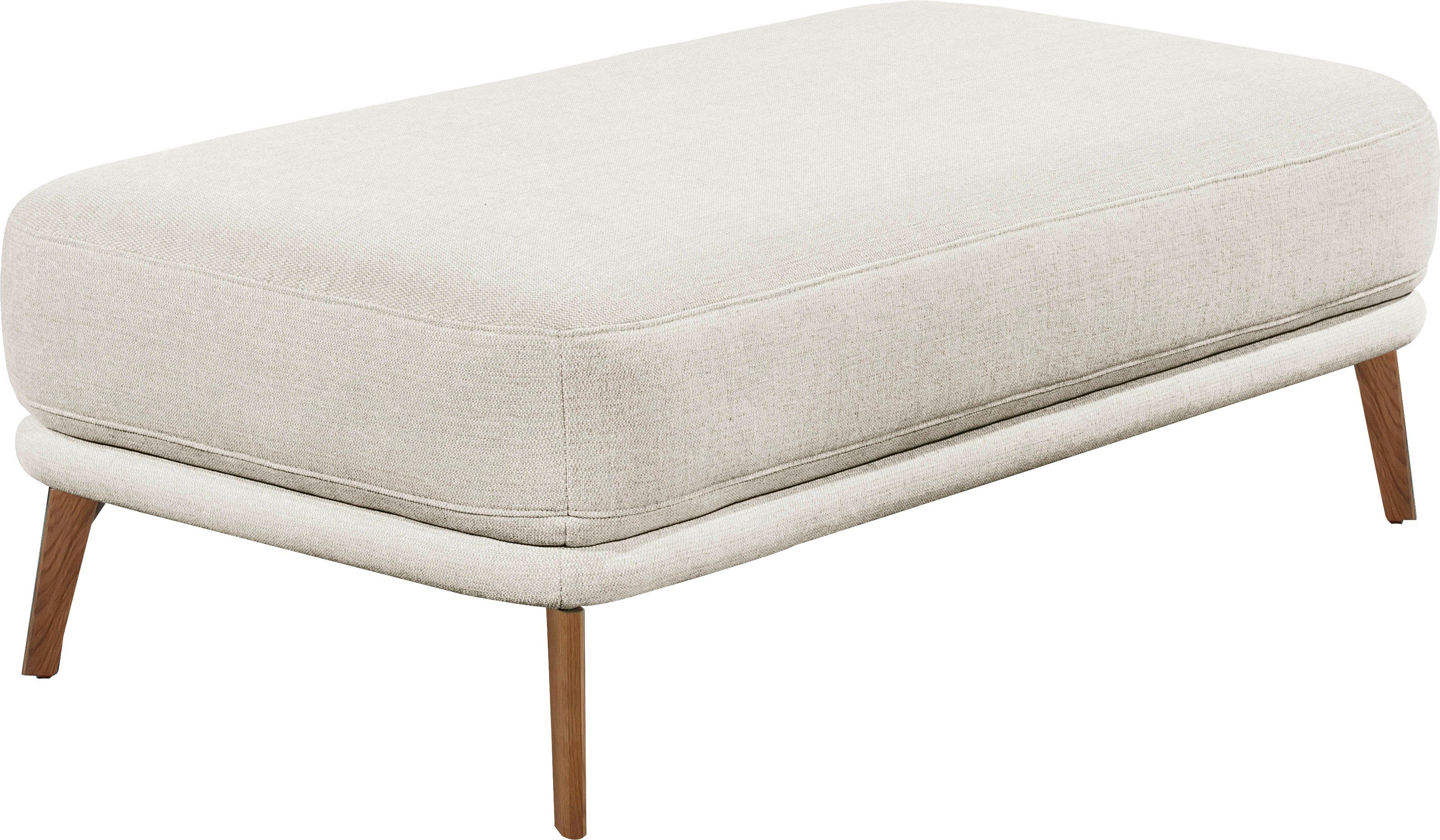 SCHÖNER WOHNEN-Kollektion Hockerbank Pearl - 5 Jahre Hersteller-Garantie, auch in Bouclé, Passend zur Serie Pearl, Füße Massivholz